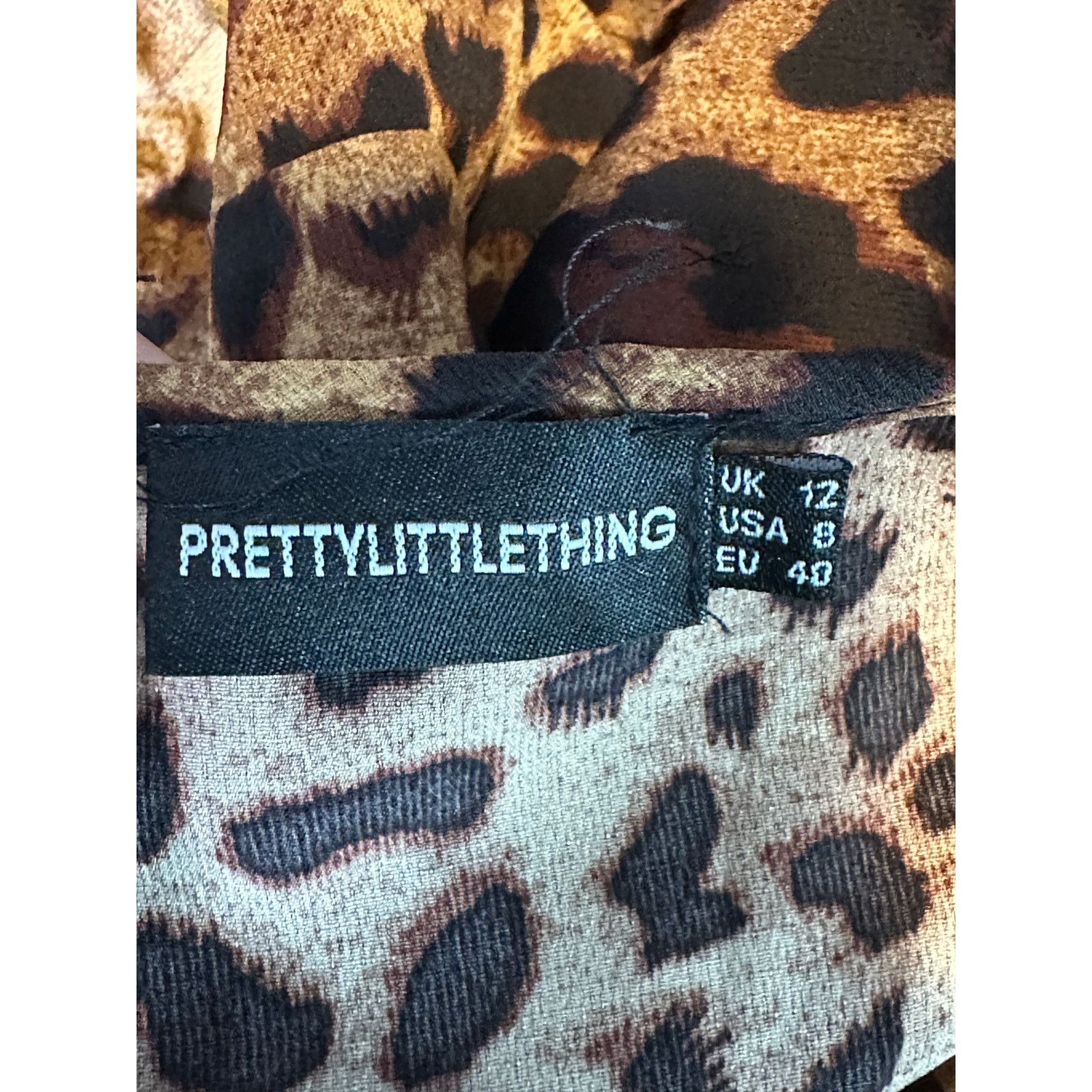 PrettyLittleThing PrettyLittleThing leopard print mini dress size 8 Size M / US 6-8 / IT 42-44 - 3 Thumbnail
