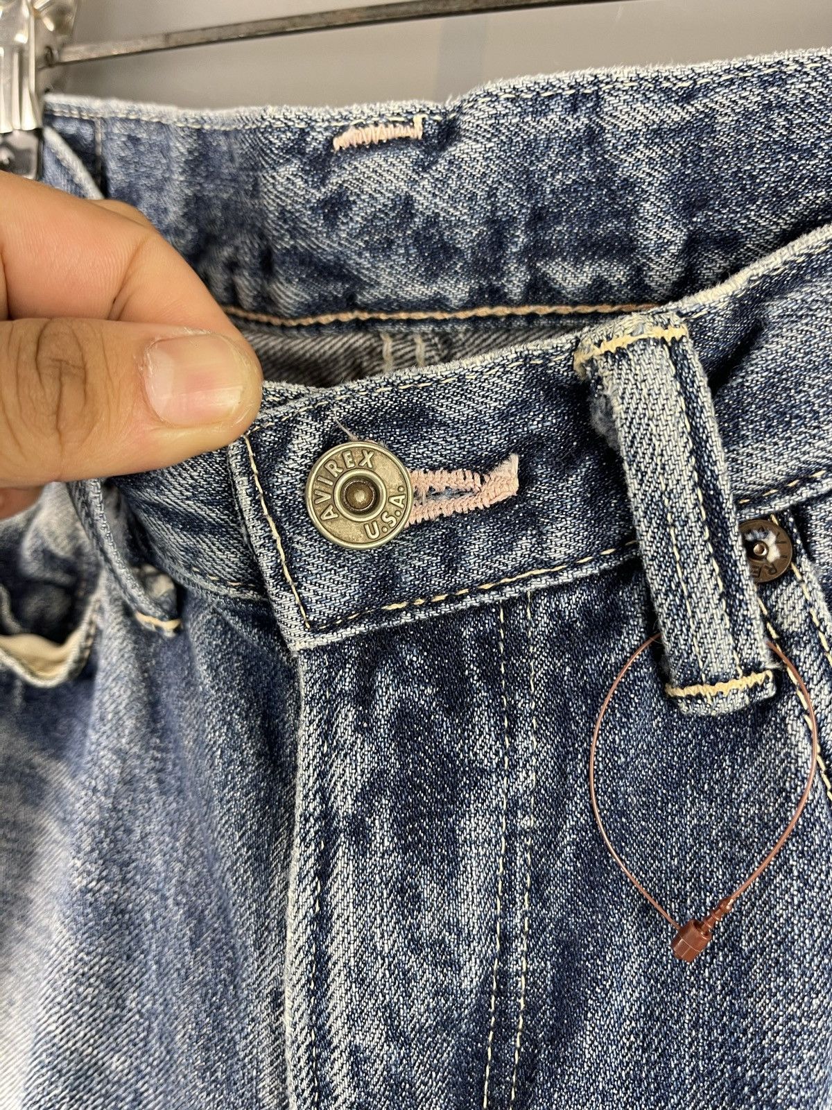 Avirex × Vintage Vintage AVIREX Distressed Denim Pants Size US 28 / EU 44 - 10 Thumbnail