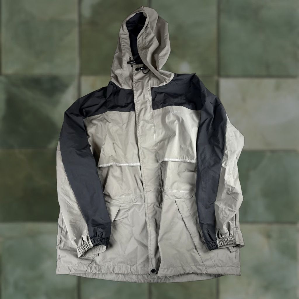 Vintage Stearns Rain Coat Jacket Mens XL Hooded Waterproof Gray Full Zip Dry Wear Size US XL / EU 56 / 4 - 1 Thumbnail