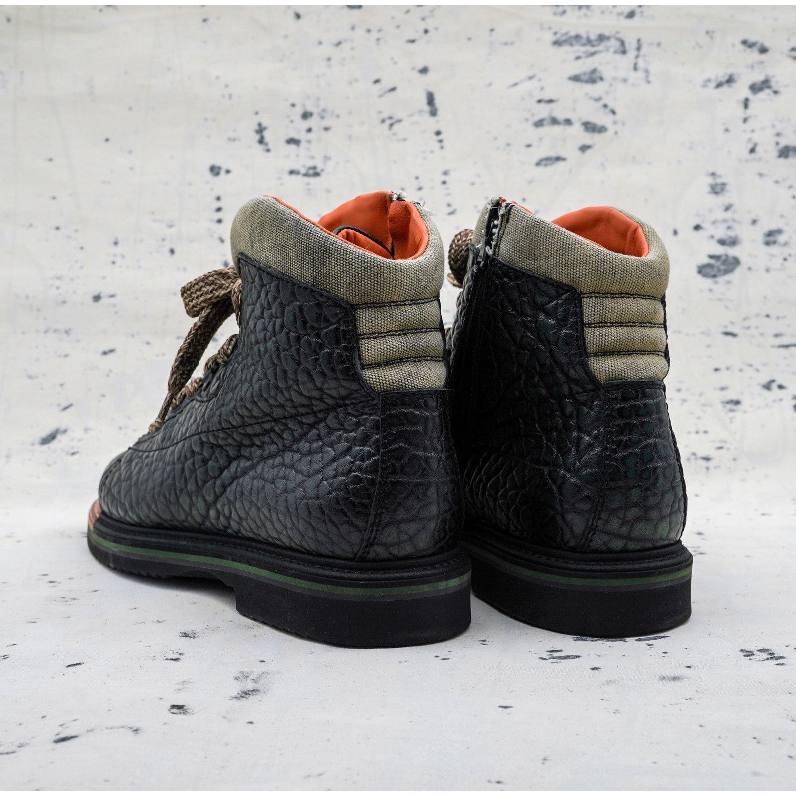 Santoni Santoni grain textured leather hiking vibram gumlite boots Size US 8 / EU 41 - 4 Thumbnail