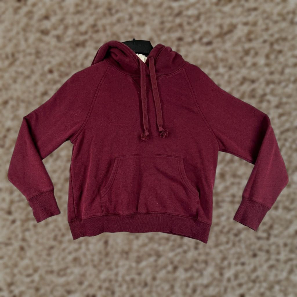 Old Navy Old Navy Hoodie Women Small Red Hooded Cotton Blend Pocket Sweatshirt Shirt Size S / US 4 / IT 40 - 1 Thumbnail