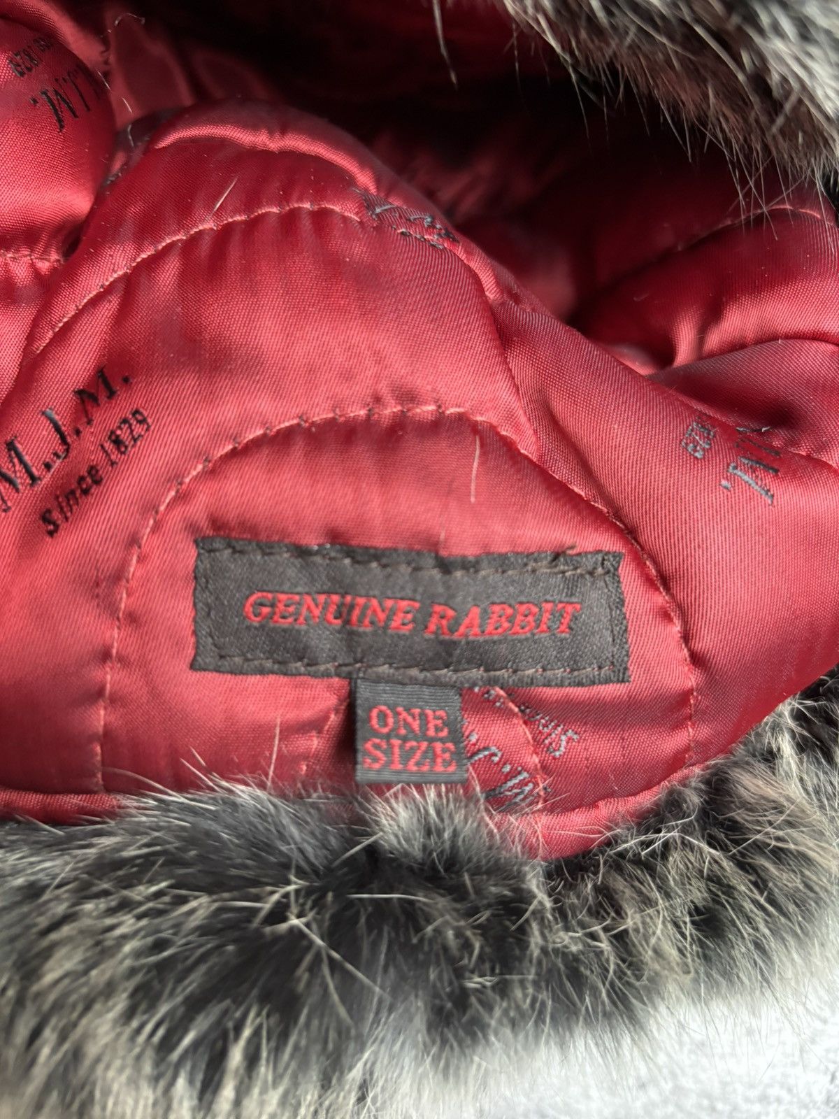 Vintage Vintage Warm Rabbit Fur Hat With Earflaps Size ONE SIZE - 7 Thumbnail
