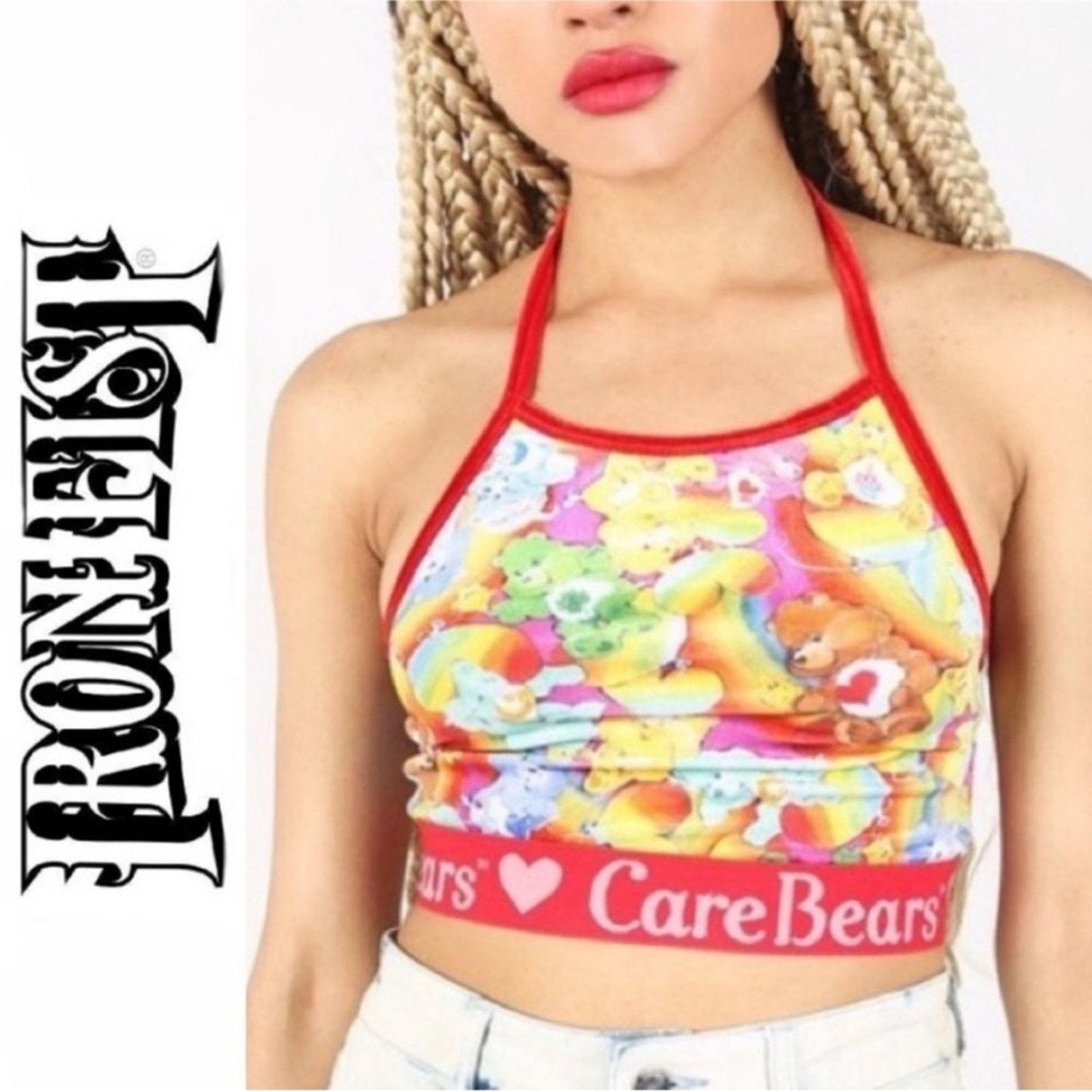 Iron Fist Iron Fist Care Bears Lots A Rainbows Velvet Halter Tank Crop Size L / US 10 / IT 46 - 14 Thumbnail