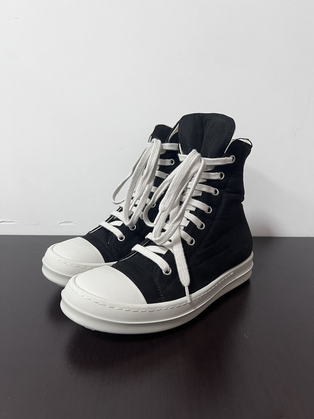 Rick Owens Drkshdw Rick owens drkshdw ramones high top sneakers sz35.5 Size US 5.5 / IT 35.5 - 1 Thumbnail