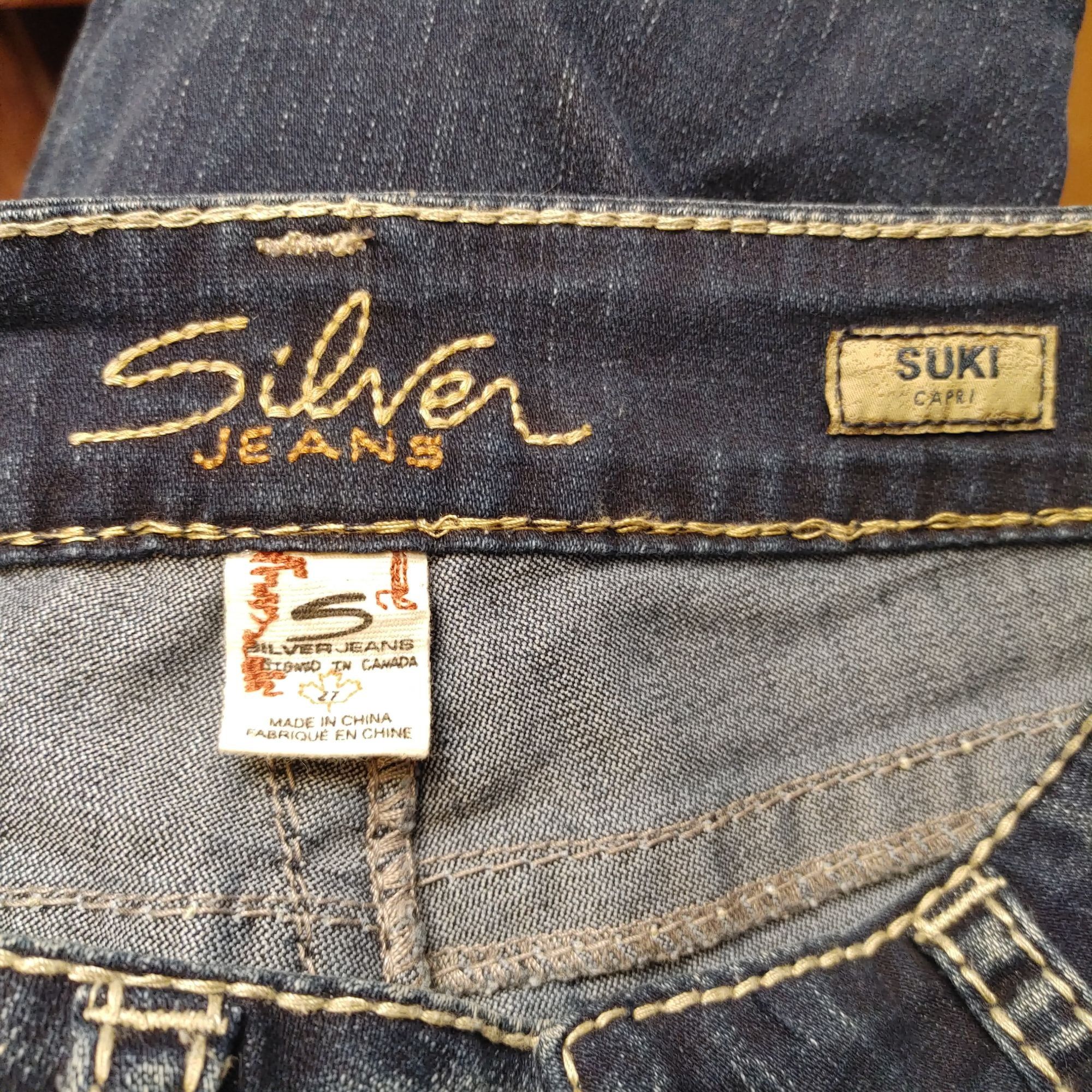 Other Silver Jeans Medium Wash Blue Suki Capri Jean Pants W27 Size 27" / US 4 / IT 40 - 3 Thumbnail
