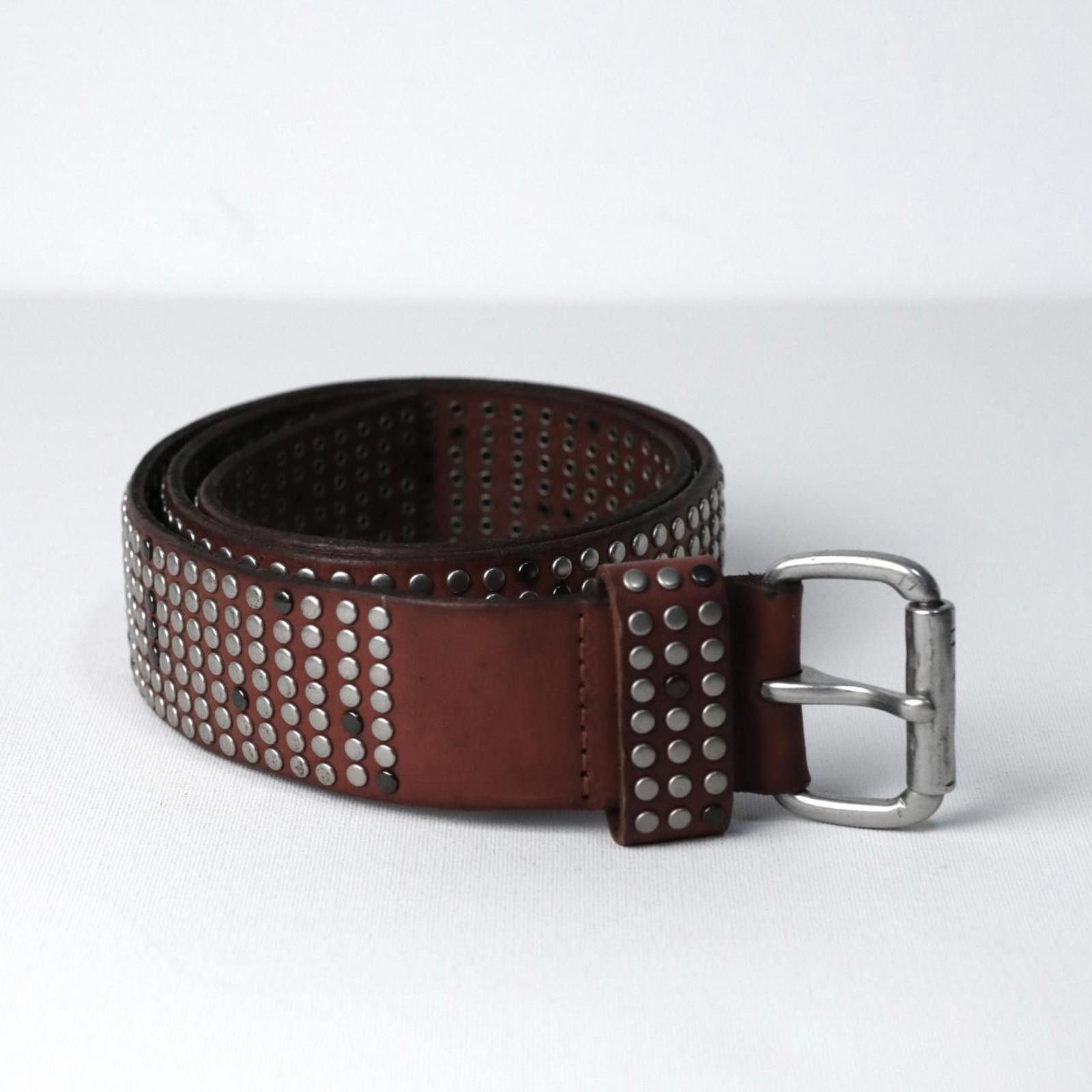 LIEBESKIND BERLIN Liebeskind Deadstock Hand Made Studded Pin Buckle Belt Size ONE SIZE - 4 Thumbnail