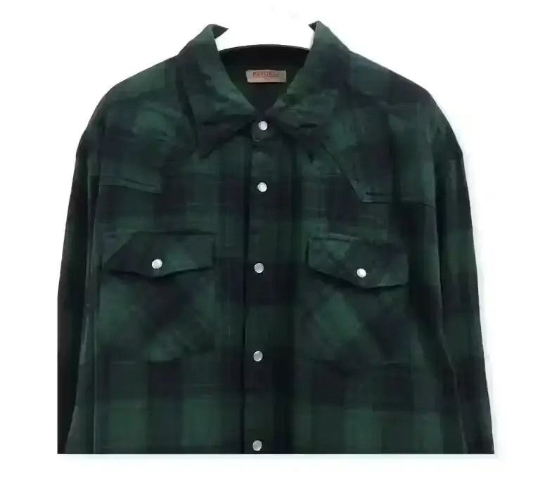 Flannel Refined Plaid Tartan Flannel Shirt Size US XXL / EU 58 / 5 - 2 Thumbnail