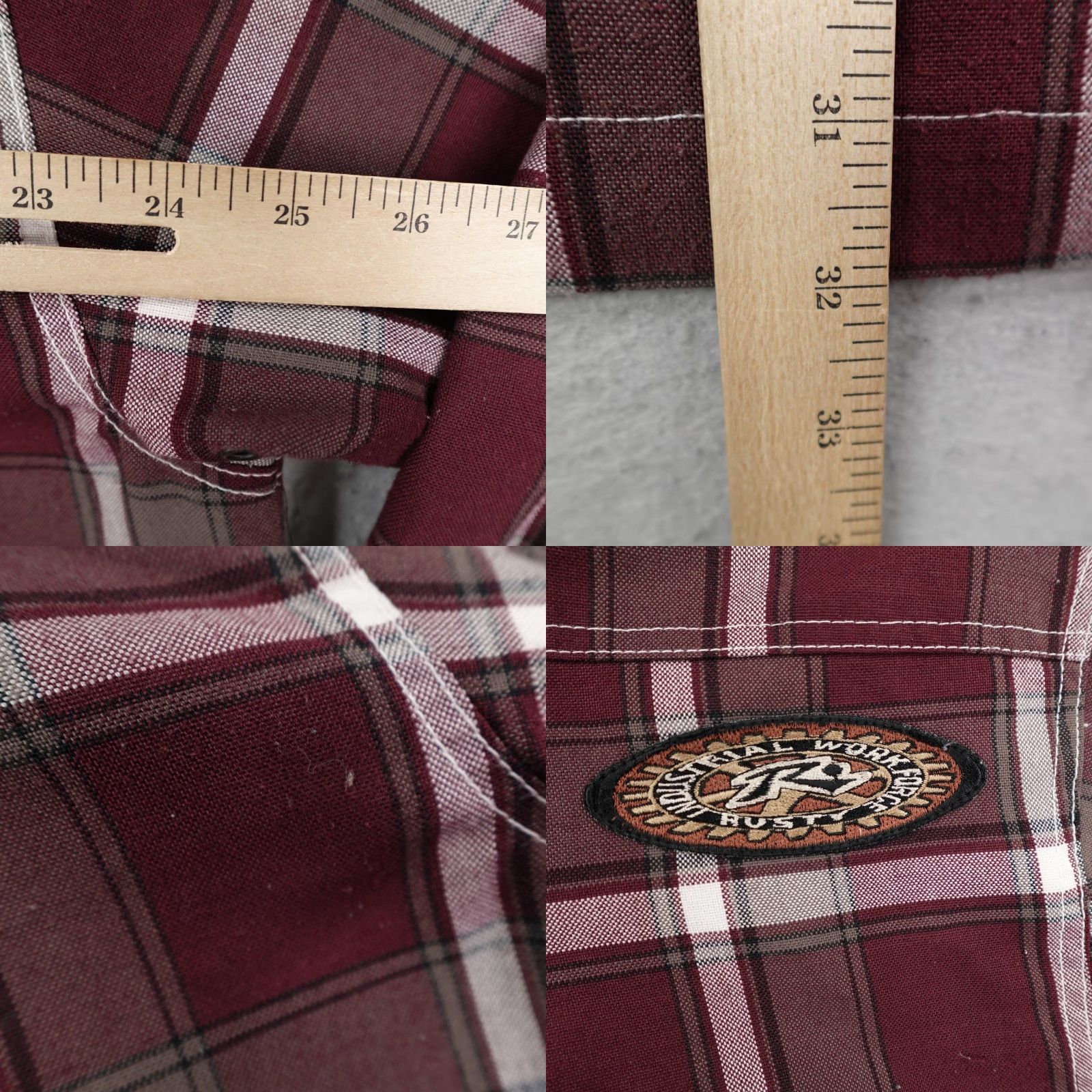Rusty VINTAGE Rusty Jacket Mens 2XL Red Plaid Lined Snap Up Shacket Skater Overshirt Jacket Size US XXL / EU 58 / 5 - 8 Thumbnail