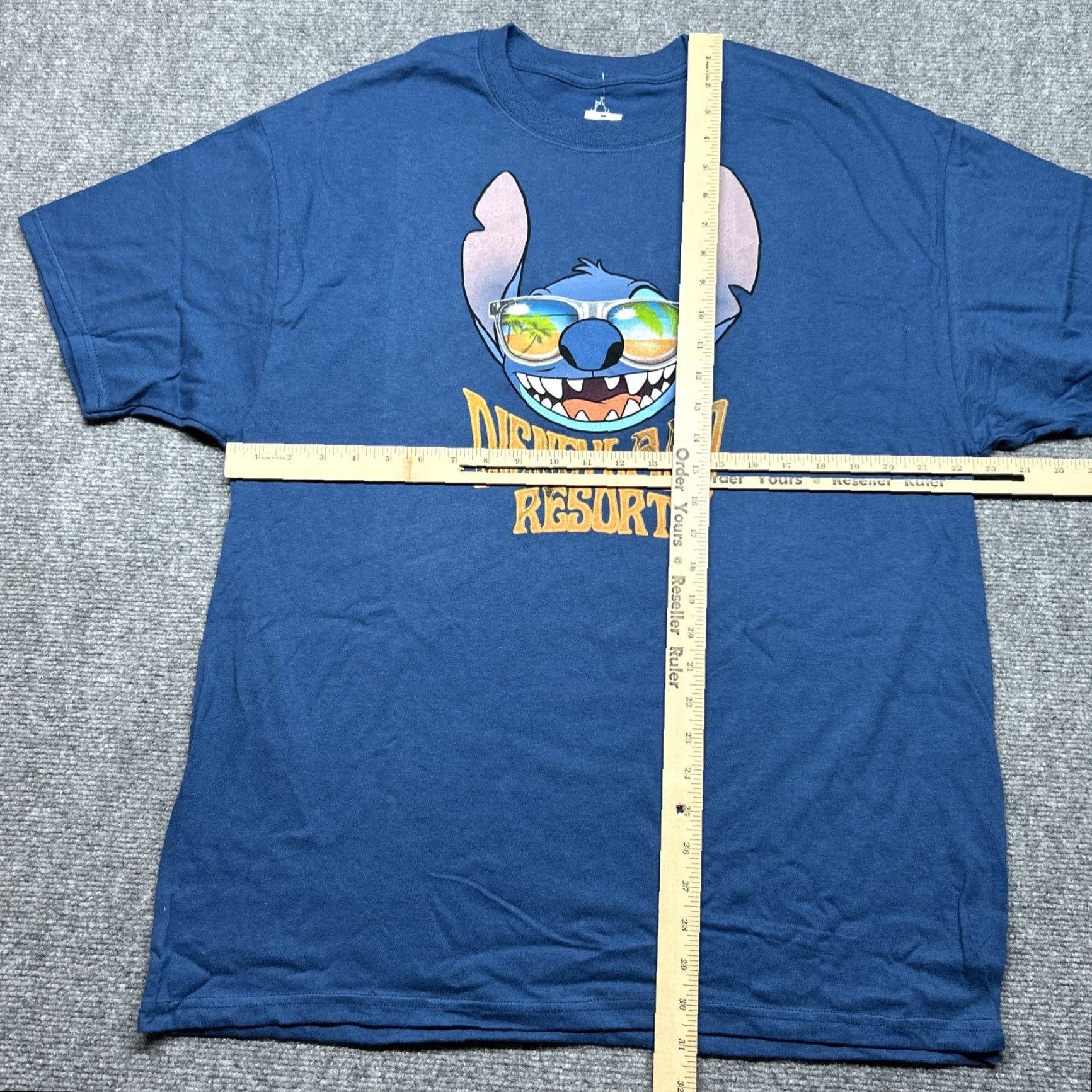 Hanes Hanes Disney T-Shirt Mens XL Blue Graphic Print Stitch Disneyland Resort Cotton Size US XL / EU 56 / 4 - 5 Thumbnail