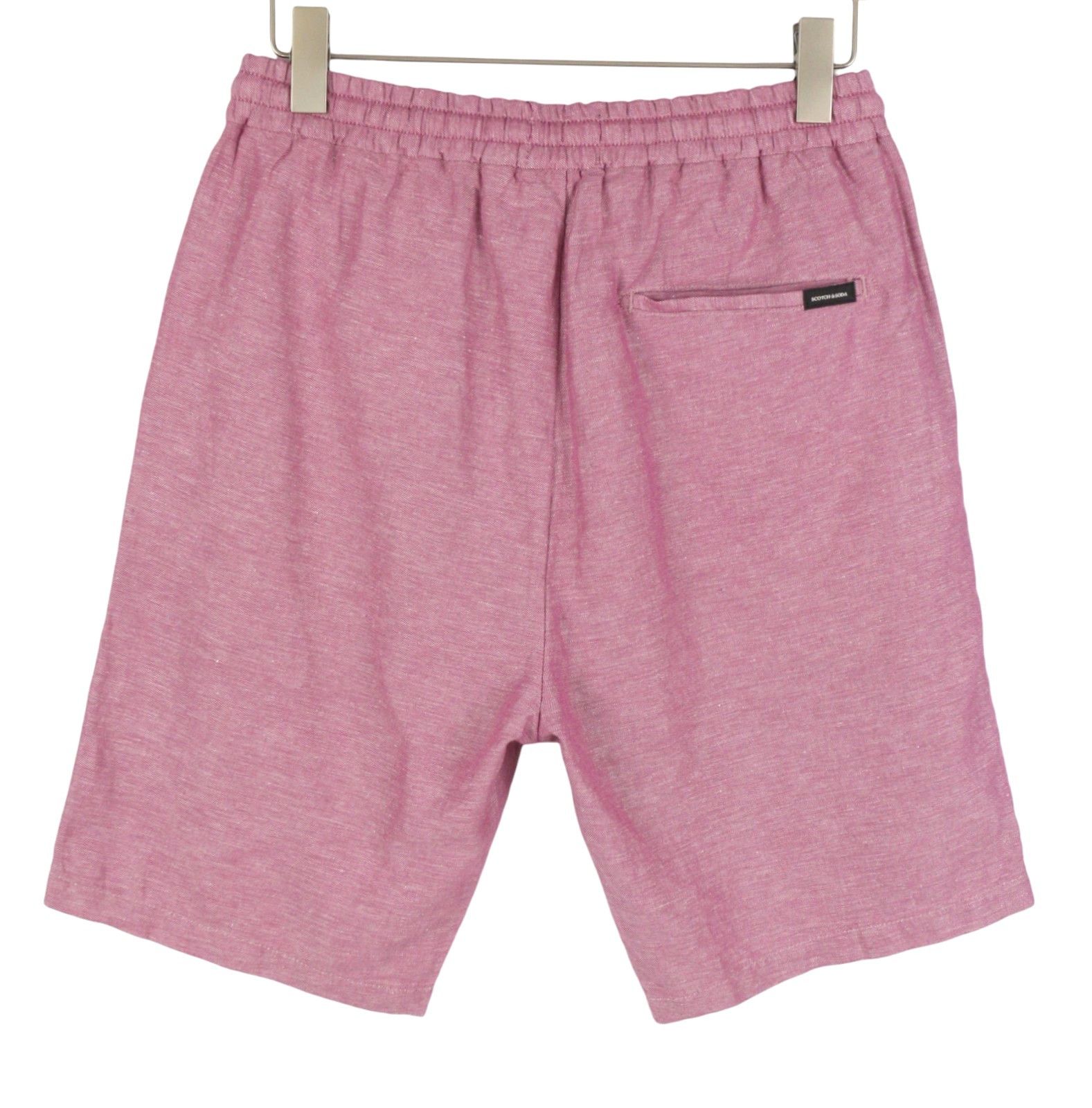 Scotch & Soda W32 Purple Melange Zip Fly Drawstring Waist Shorts 91026 Size US 32 / EU 48 - 4 Thumbnail