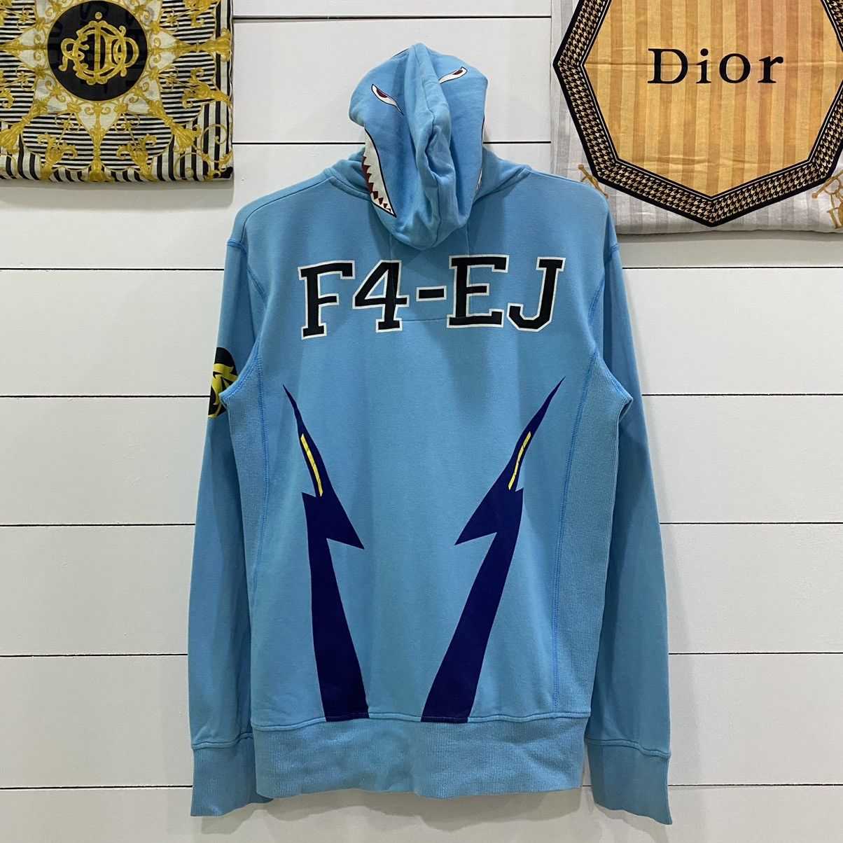 Japanese Brand PPFM Shark Full Zipper Hoodie Bape Style Size US L / EU 52-54 / 3 - 2 Thumbnail