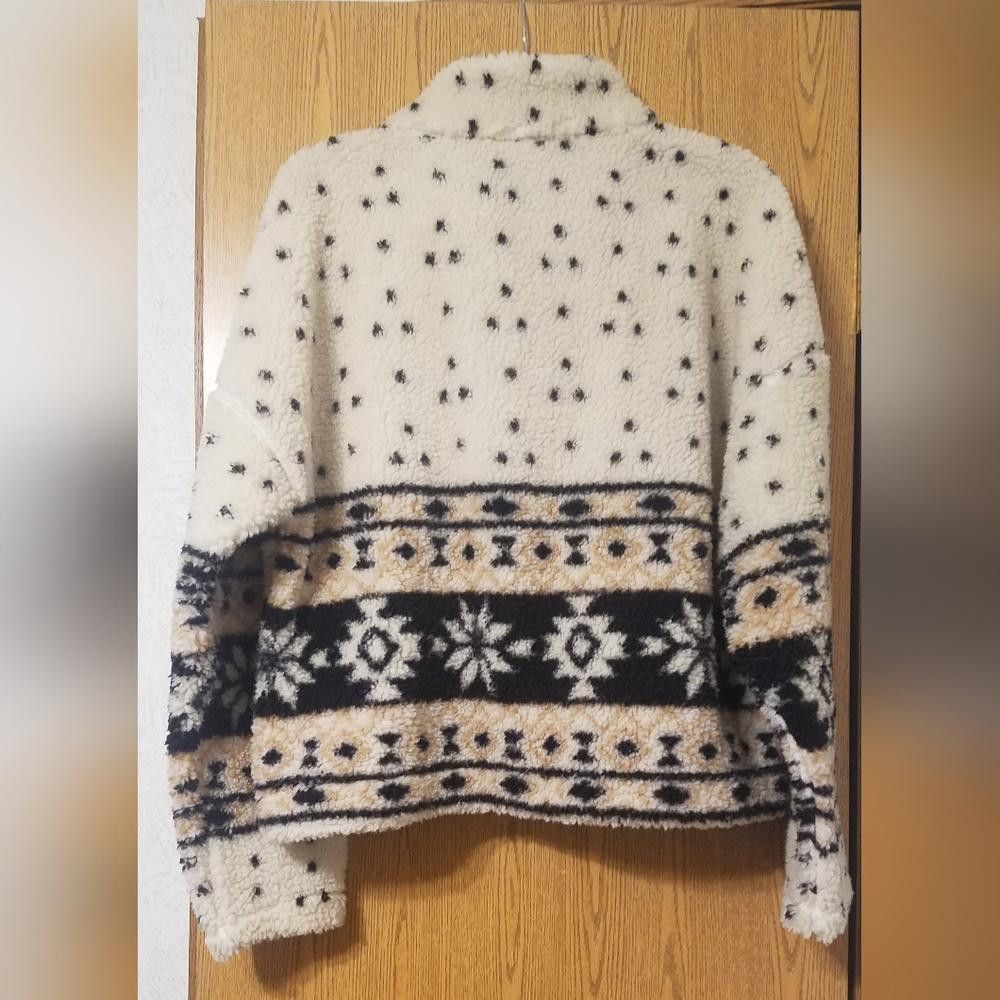 Other Love Tree Cozy Sherpa Pullover with Nordic Pattern Large Size L / US 10 / IT 46 - 3 Thumbnail