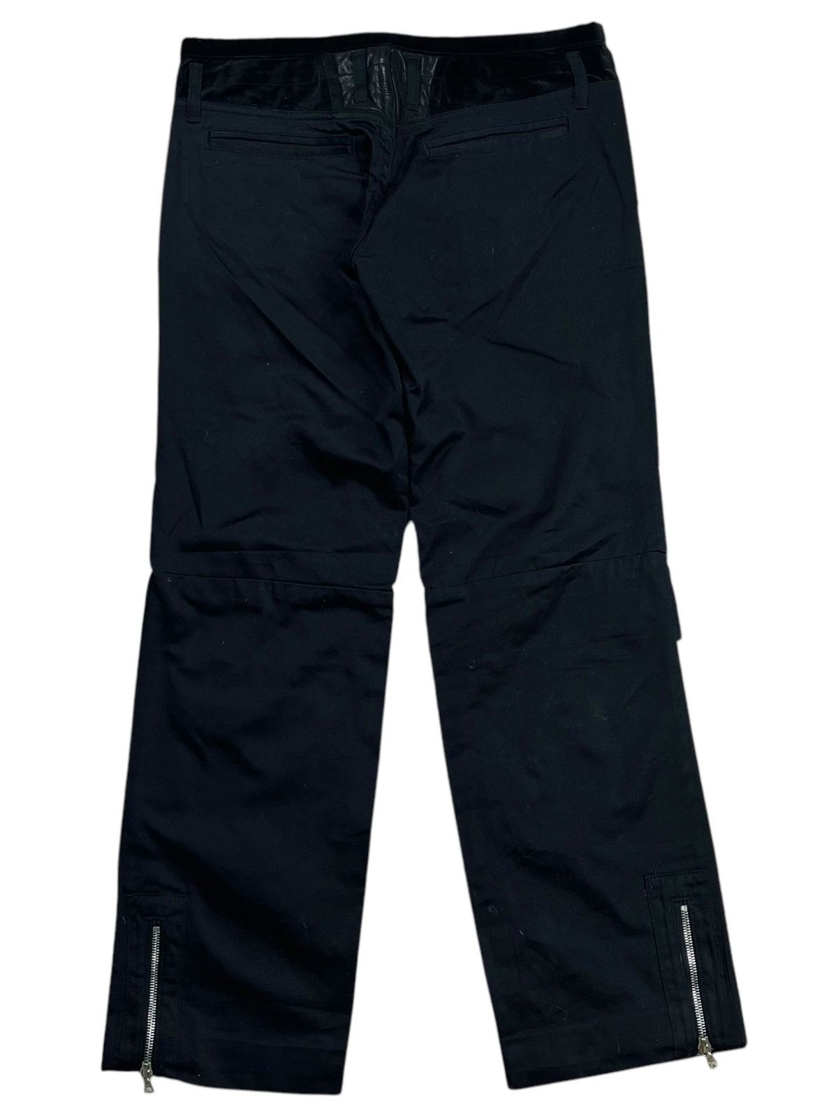 14th Addiction 2005 Artisan - Riri Zips Bad Boy Mix Velour Biker Pants Size US 30 / EU 46 - 2 Thumbnail