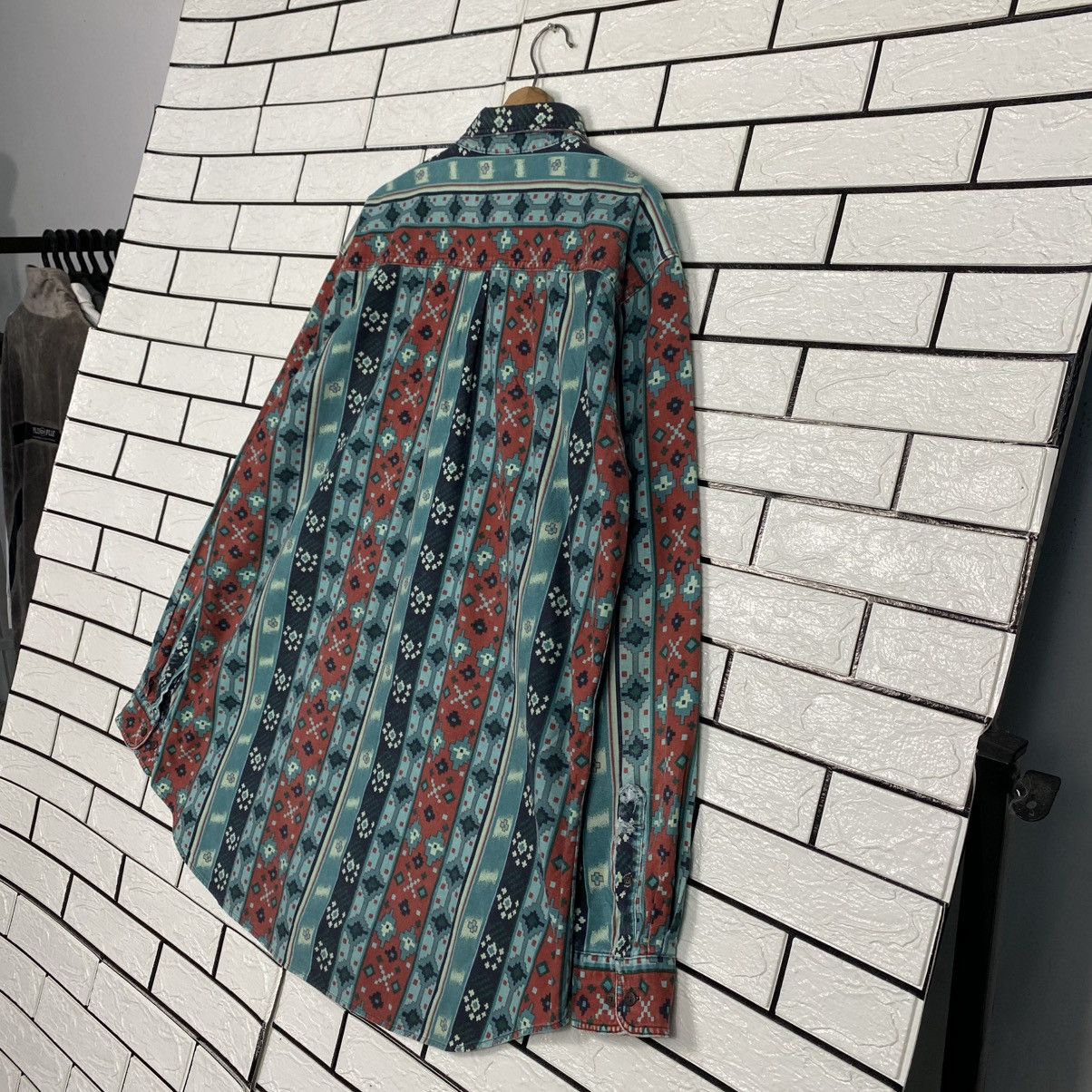 Woolrich Woolen Mills 🔥VINTAGE SHIRT JACKET BUTTON NAVAJO AZTEC WOOLRICH USA Size US XL / EU 56 / 4 - 10 Thumbnail
