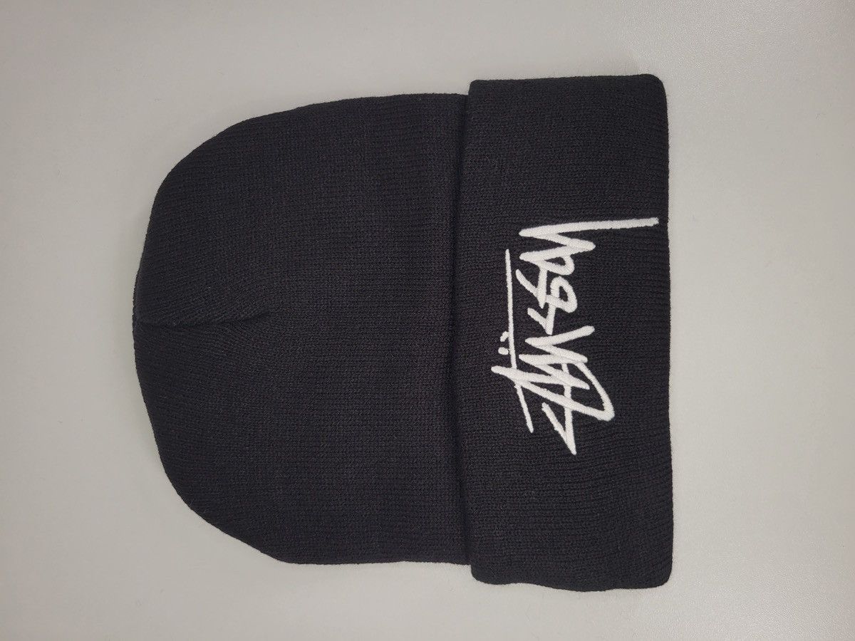 Stussy Black Hat Embroidered Stussy Size ONE SIZE - 1 Thumbnail