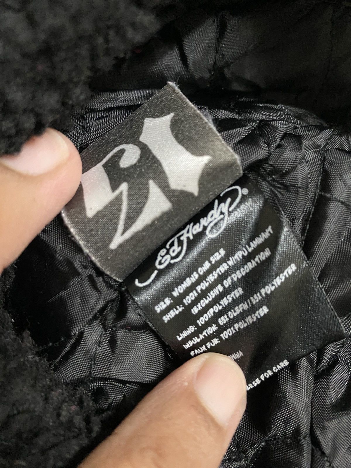 Ed Hardy Rare Ed Hardy Winter Trapper Ushanka Y2K Vintage Size ONE SIZE - 8 Thumbnail