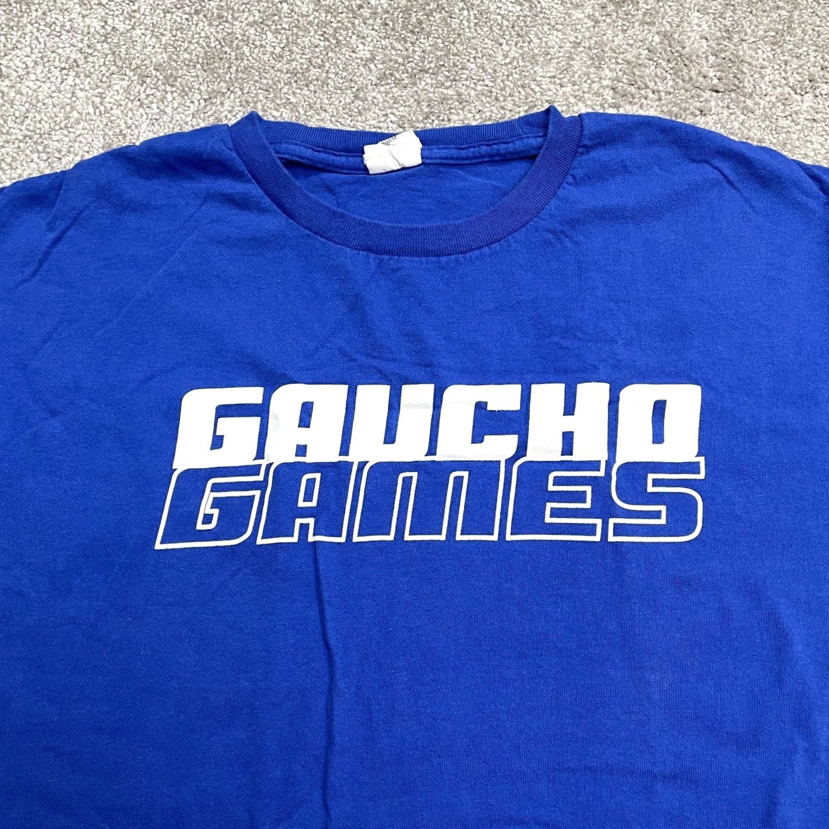 Hanes Hanes UCSB Gaucho Games Graphic T-Shirt Womens M Blue Crew Neck Cotton Tee Size M / US 6-8 / IT 42-44 - 3 Thumbnail