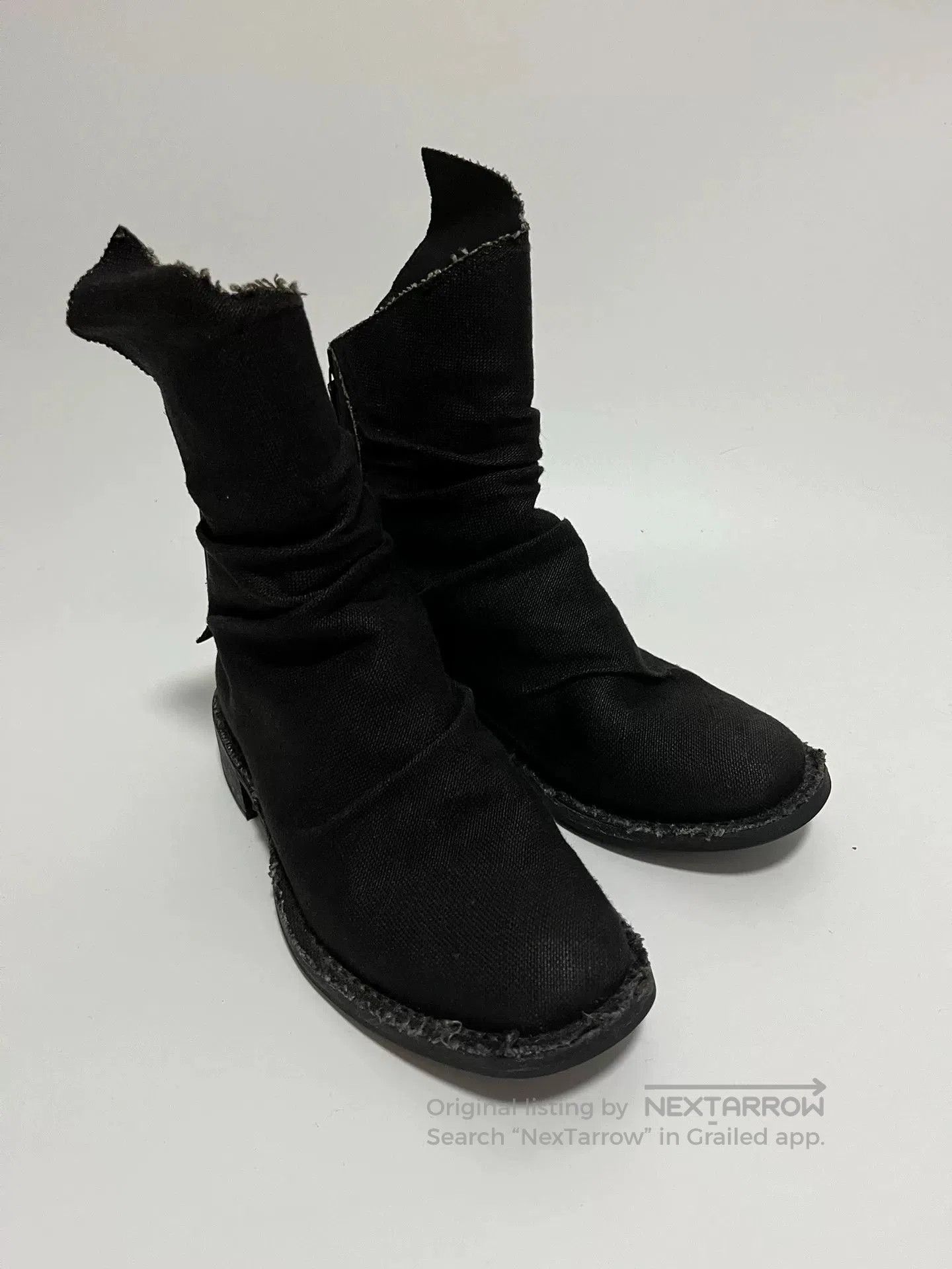 Yohji Yamamoto Yohji Yamamoto x CHEREVICHKIOTVICHKI Linen Boots. Size US 6 / IT 36 - 2 Thumbnail