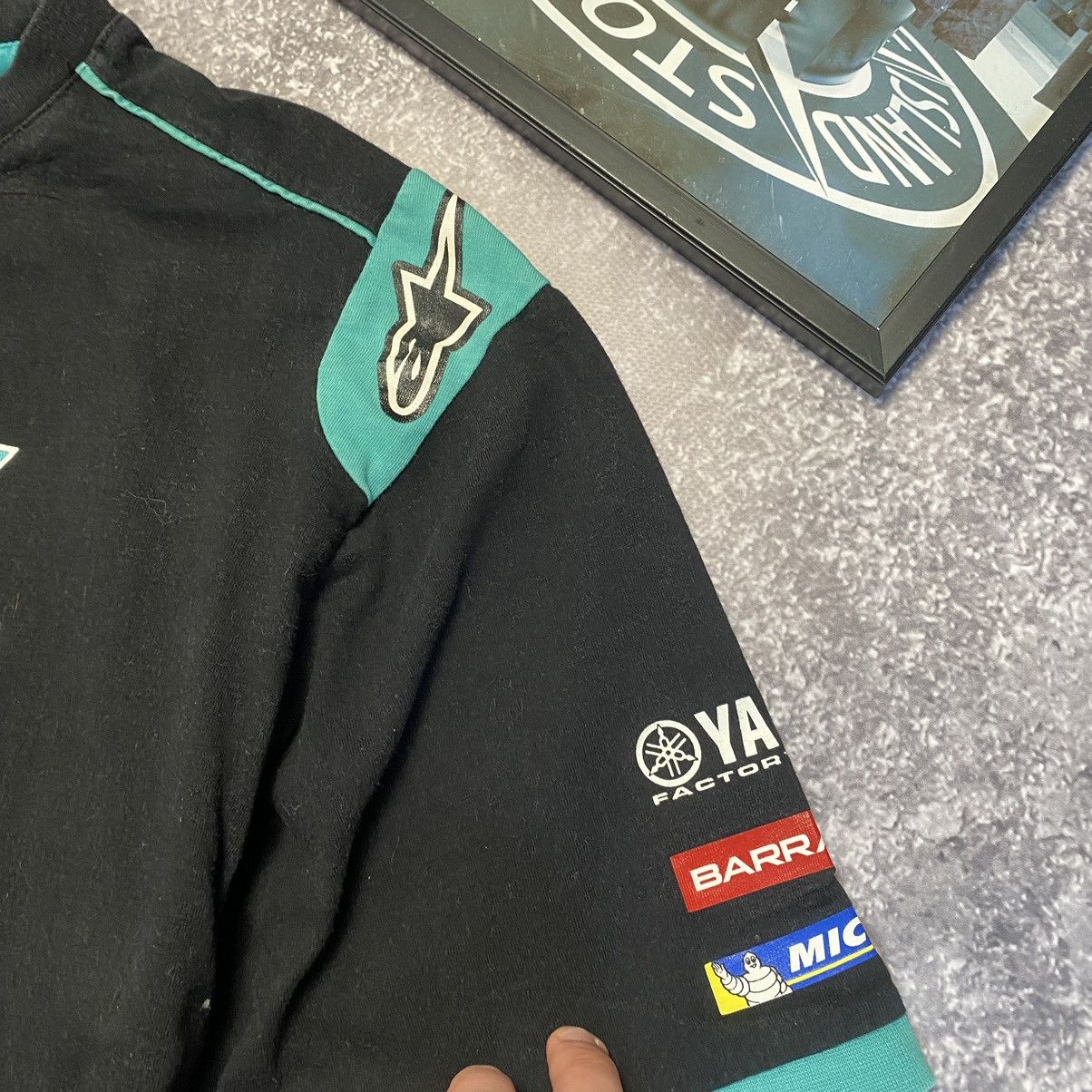 Yamaha Vintage Yamaha Petronas Michelin Big Logo racing tee Size US XL / EU 56 / 4 - 6 Thumbnail