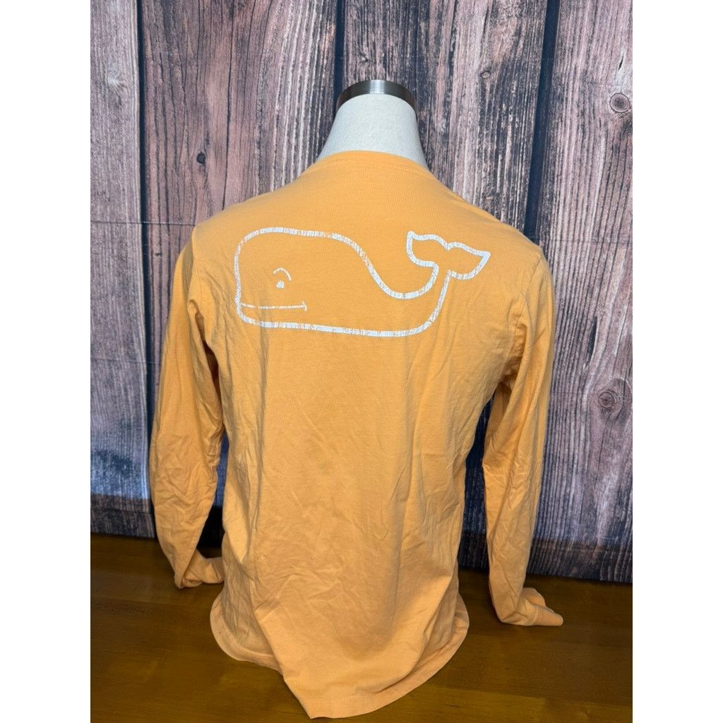 Vineyard Vines Vineyard Vines Men Long Sleeve Orange Graphic Pocket T-Shirt Size US L / EU 52-54 / 3 - 5 Thumbnail