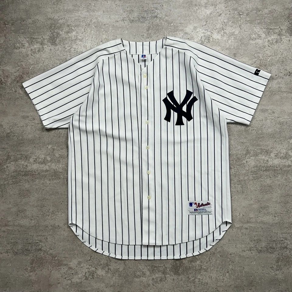 MLB × Russell Athletic × Vintage NEW YORK YANKEES AUTHENTIC JERSEY PINSTRIPE SIZE 48 Size US XL / EU 56 / 4 - 1 Thumbnail