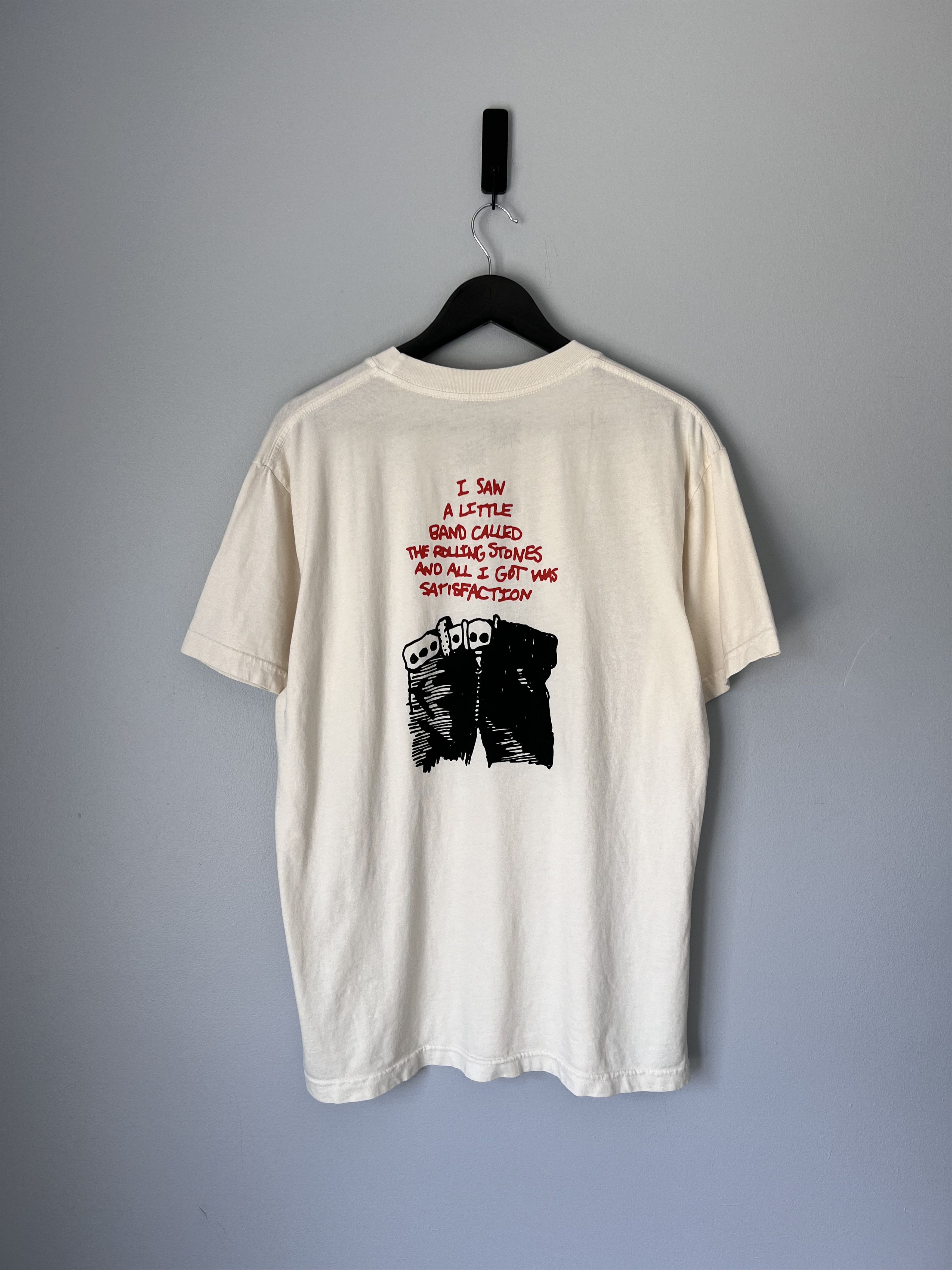 Brain Dead Brain Dead The Rolling Stones Satisfaction Tee in Cream Size US L / EU 52-54 / 3 - 3 Thumbnail