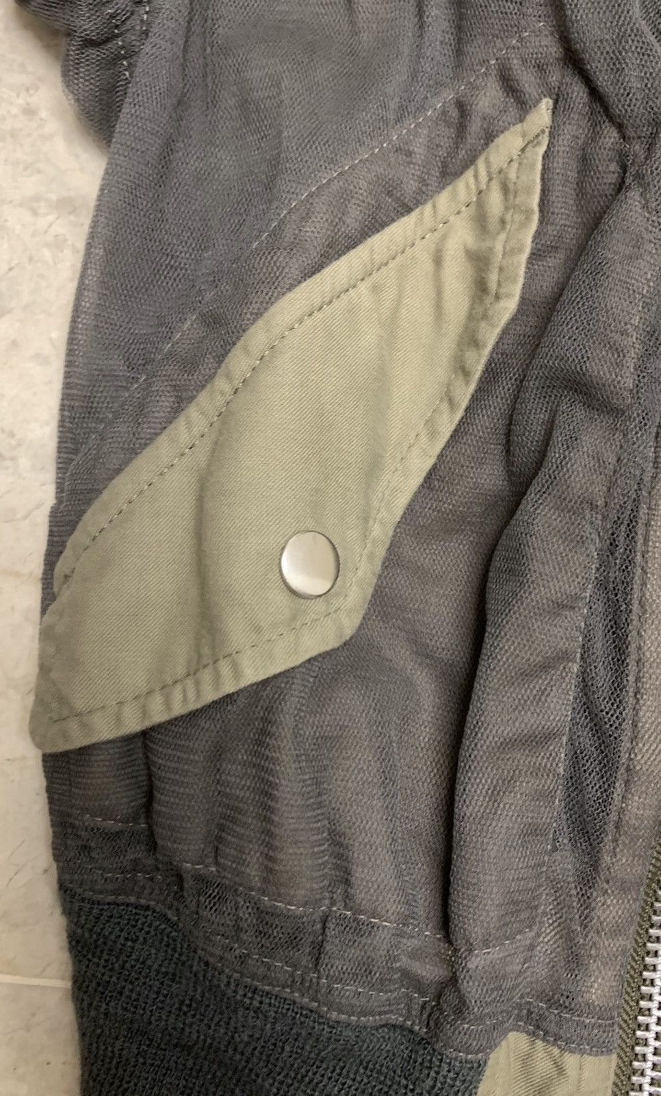 Junya Watanabe x Comme des Garcons mesh MA-1 jacket