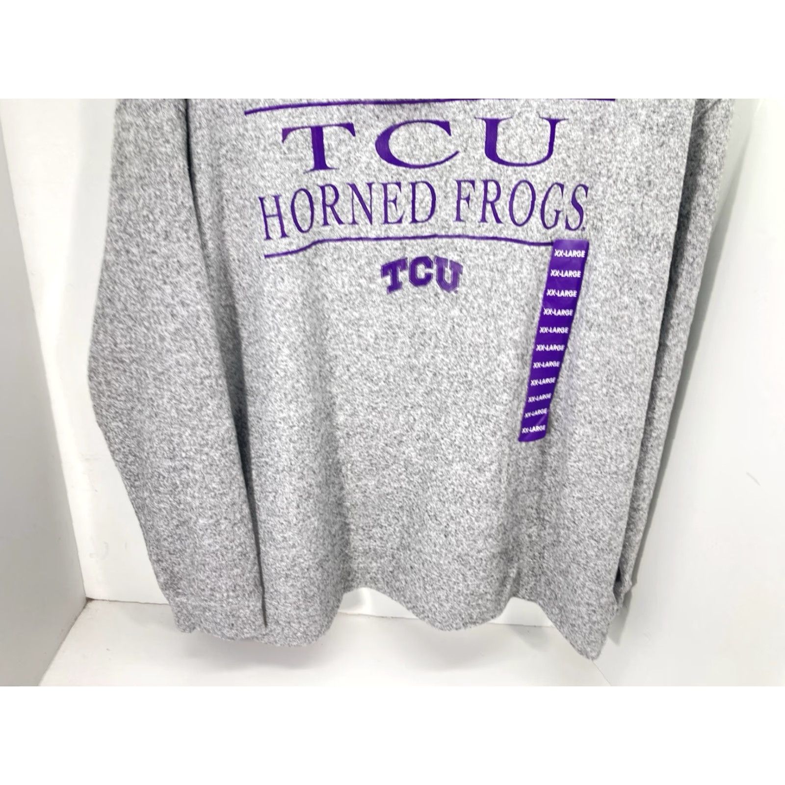 Vintage TCU Soft Sweatshirt Women Size 2XL Gray Long Sleeve Pullover NWT Stretch Crew Neck Sweatshirt Womens Size XXL / US 16-18 / IT 52-54 - 3 Thumbnail