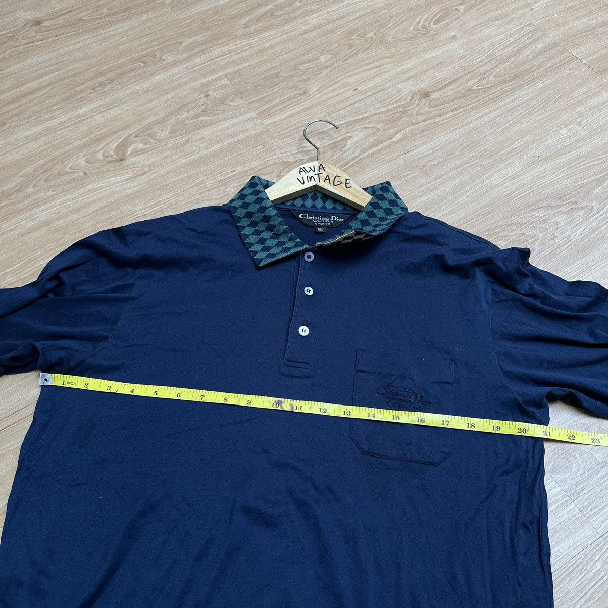 Christian Dior Monsieur × Vintage Authentics Vintage Christian Dior Sports Polo Shirt Big Logo Size US M / EU 48-50 / 2 - 8 Thumbnail