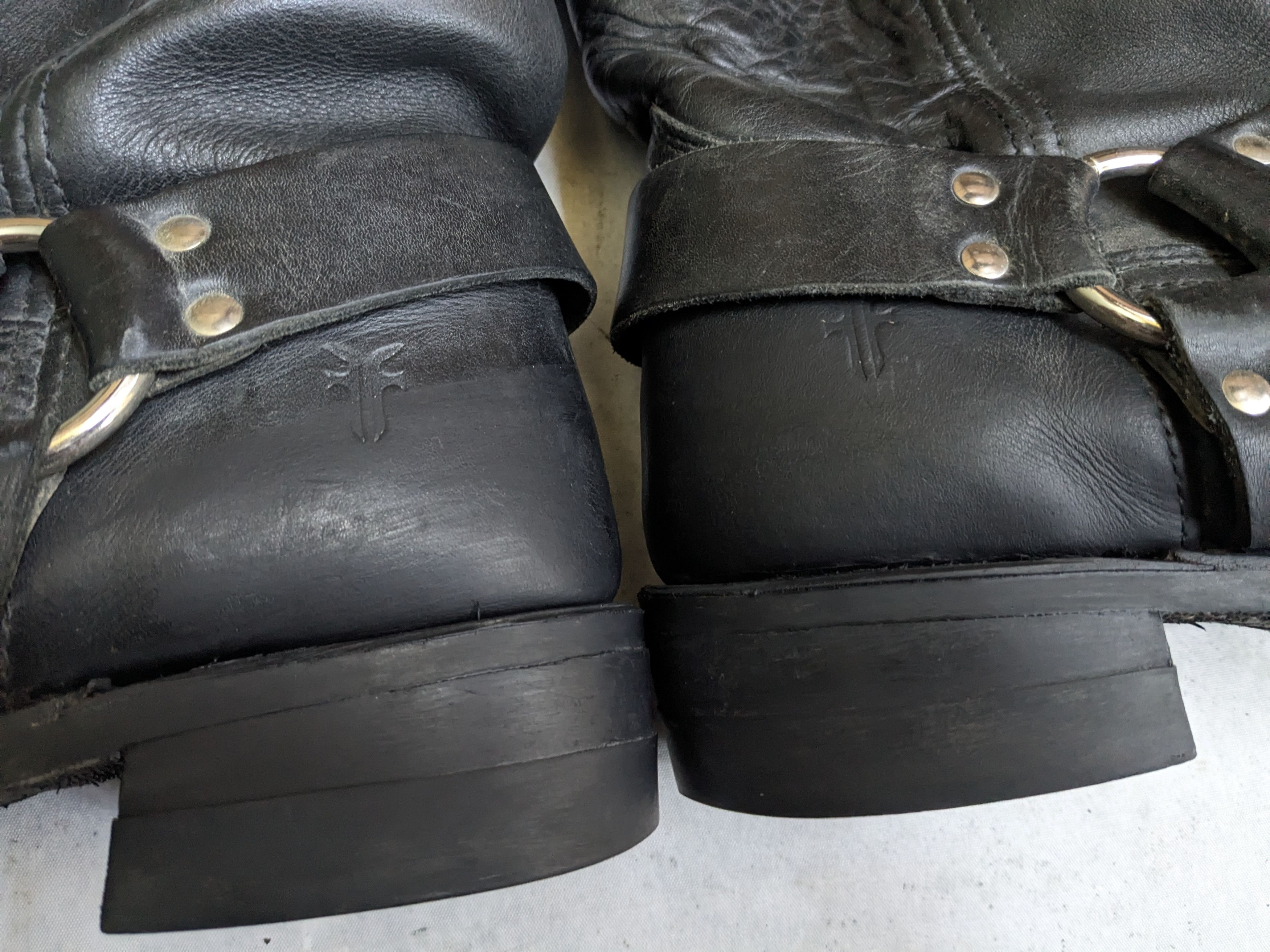 Frye Frye Harness Boots Black Leather 13 M Leather Buckle Size US 13 / EU 46 - 14 Thumbnail