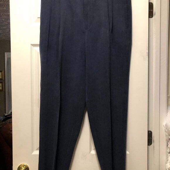 Tommy Bahama tommy Bahama men's navy 100%silk casual pants size: 38/30 Size US 38 / EU 54 - 1 Thumbnail
