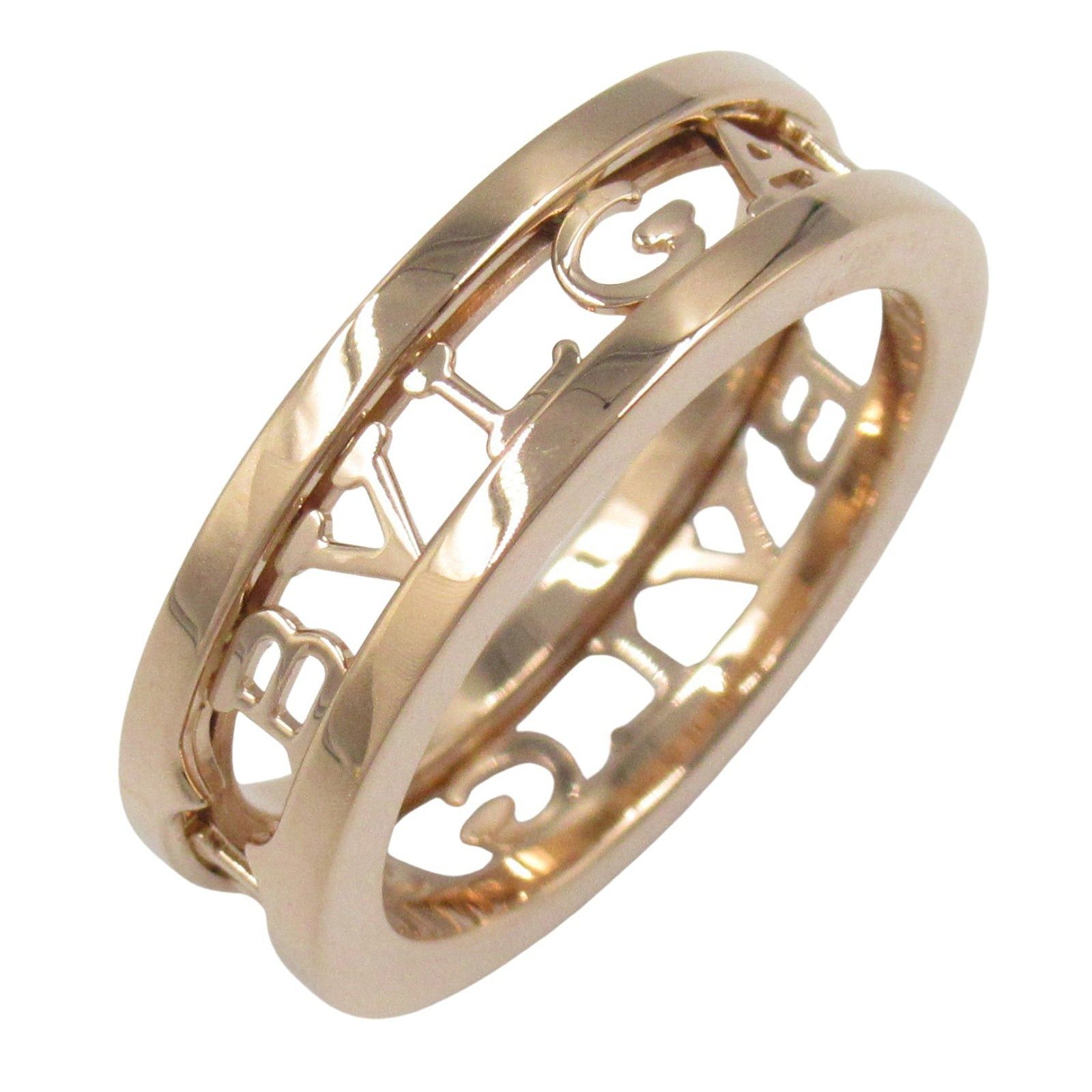 Bvlgari Bvlgari B Zero One Logo Spiral Ring K18Pg (Pink Gold) Gold Size ONE SIZE - 1 Thumbnail