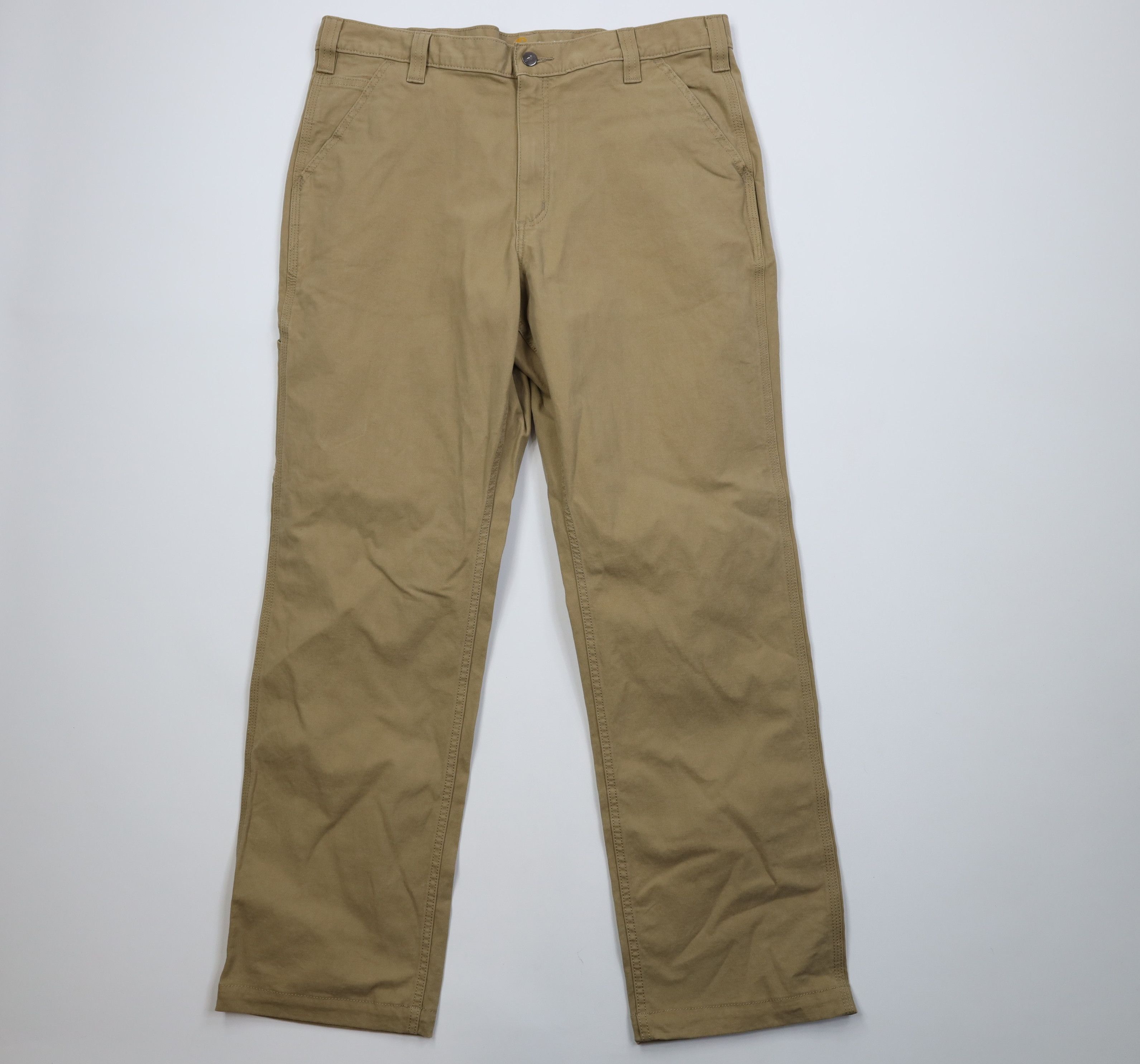 Carhartt Vintage Y2K Carhartt Fit Wide Leg Dungaree Pants Brown Size US 38 / EU 54 - 1 Thumbnail