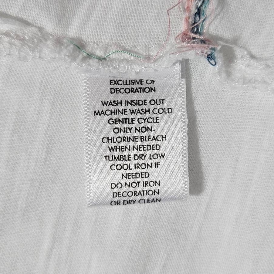 Loft Loft Multi-Color Stitch Embroidery Cotton Top Sz. S White Size S / US 4 / IT 40 - 7 Thumbnail