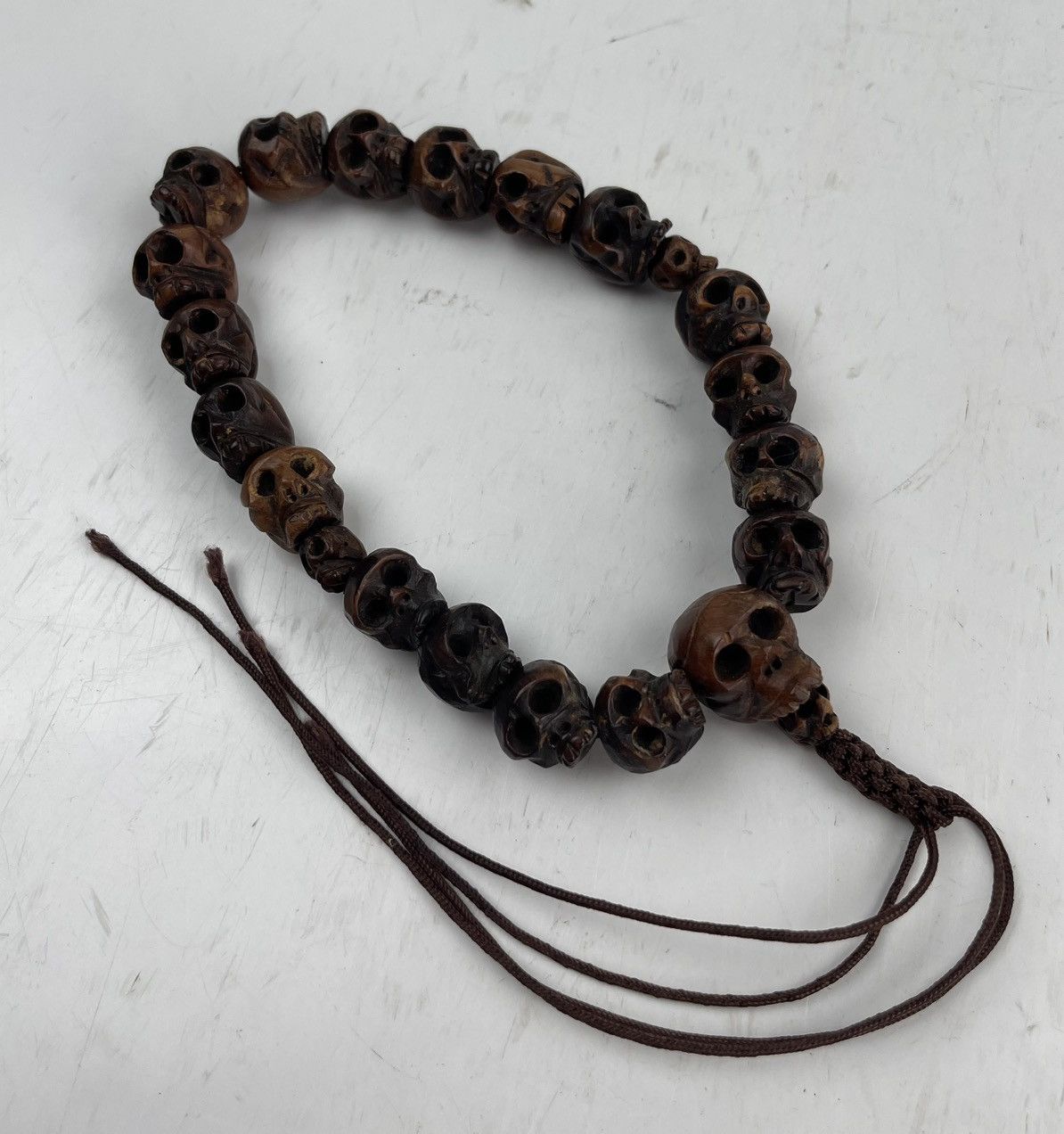 Seditionaries custom made multiple skull wooden bracelet tc33 Size ONE SIZE - 1 Thumbnail
