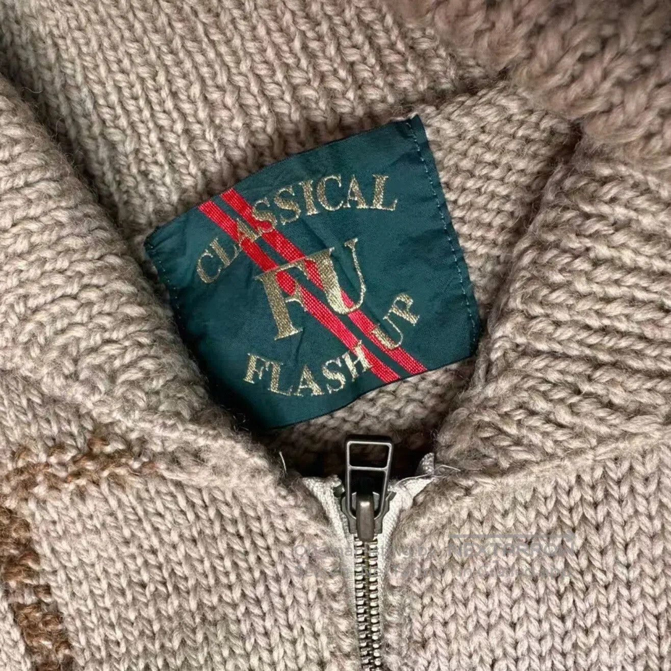 Other 90s FLASH UP Wool Knit Jacket. Size US M / EU 48-50 / 2 - 5 Thumbnail
