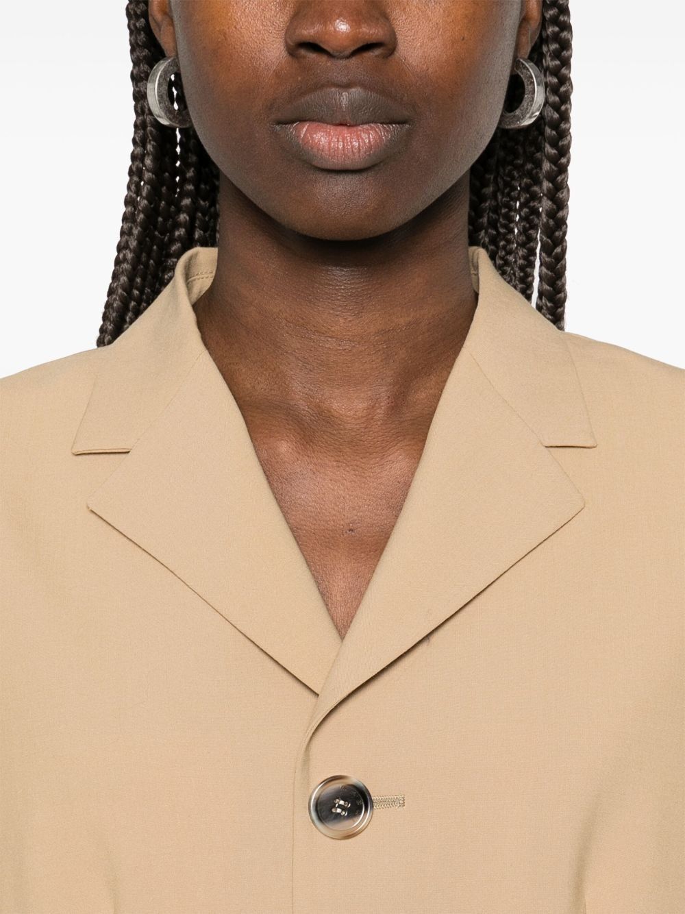 Marni o1f1d3z0525 Single-Breasted Blazer in Beige Size US M / EU 48-50 / 2 - 5 Thumbnail