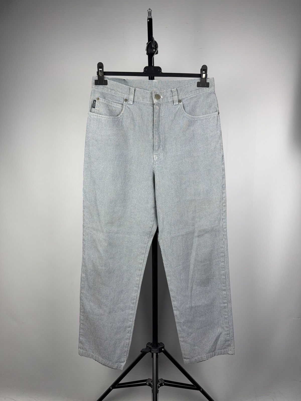 Ralph Lauren Luxury Retro 00s Ralph Lauren Vintage Striped Denim Jeans Size 30" / US 8 / IT 44 - 1 Thumbnail