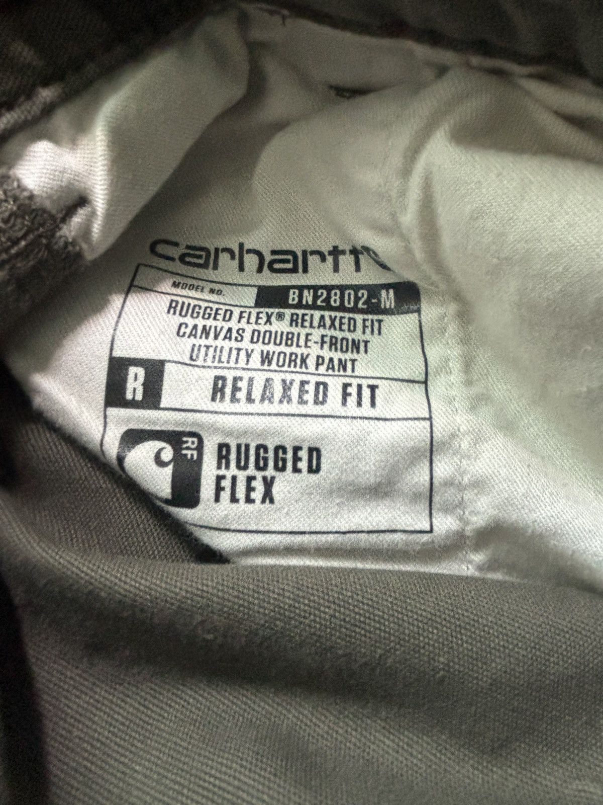 Carhartt Carthartt Relaxed Fit Olive Green Carpenter Workwear Size US 31 - 5 Thumbnail