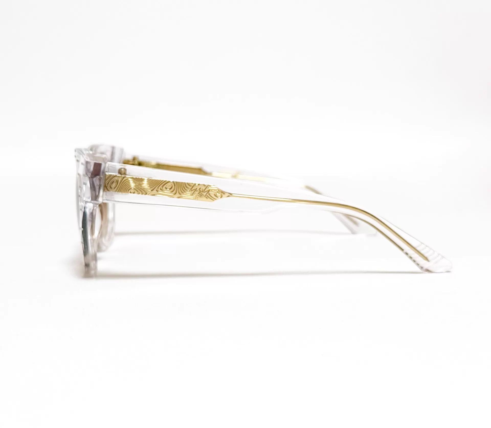 Yohji Yamamoto Yohji Yamamoto slook 003 clear acetate brown lens gold Size ONE SIZE - 2 Thumbnail