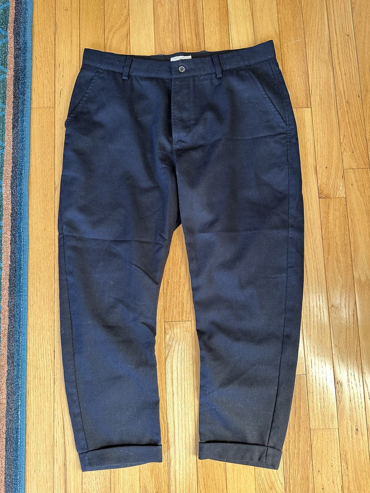 Other Blue de Gênes black cropped wool pants Size US 33 - 1 Thumbnail