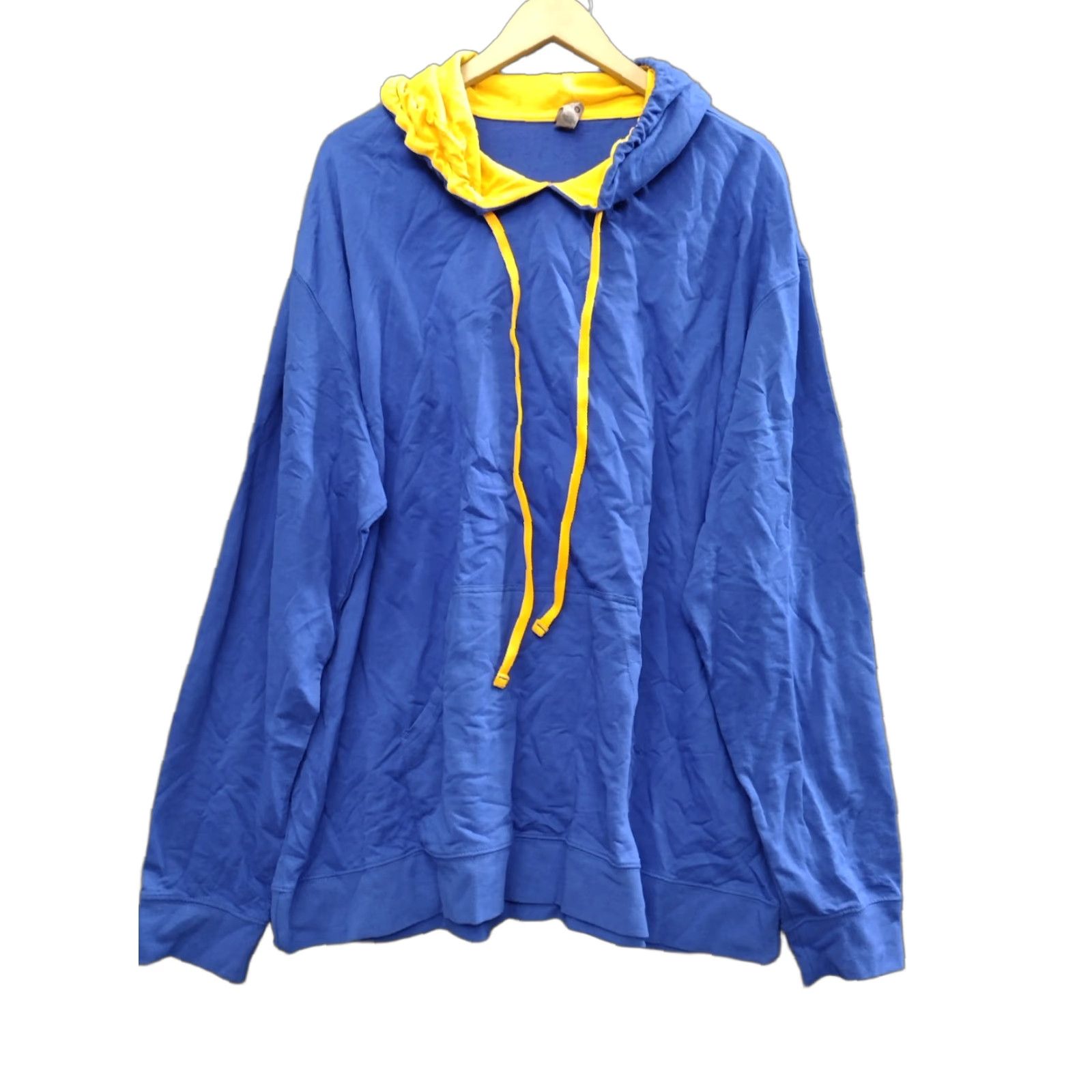 Next Level Next Level Hoodie Pullover 3XL Unisex Lightweight Blue/Yellow Kangaroo Pockets Hooded Blue Solid Mens Size US XXL / EU 58 / 5 - 1 Thumbnail