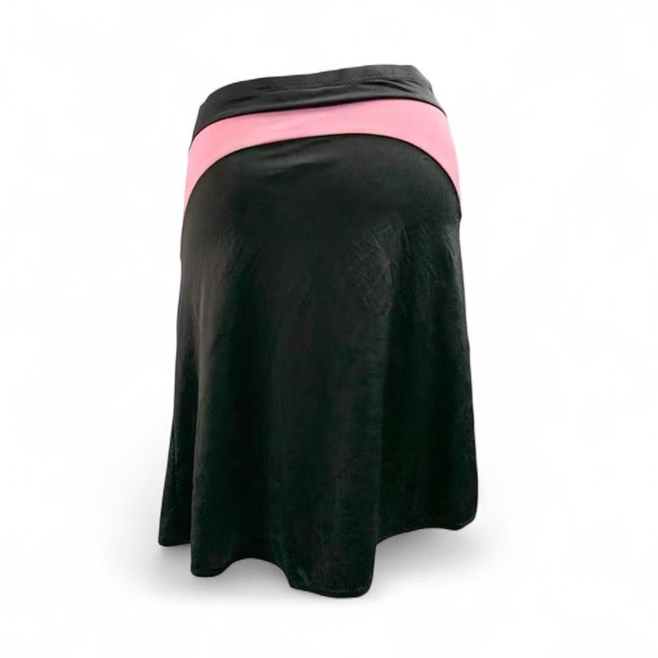 Guess Vintage Y2K Guess Pink and black asymmetrical Midi skirt Size 28" / US 6 / IT 42 - 3 Thumbnail