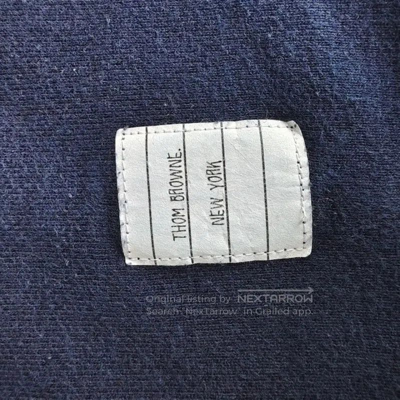 Thom Browne Thom Browne Navy Cotton Casual Pants for Women . Size 25" / US 0 / IT 36 - 4 Thumbnail