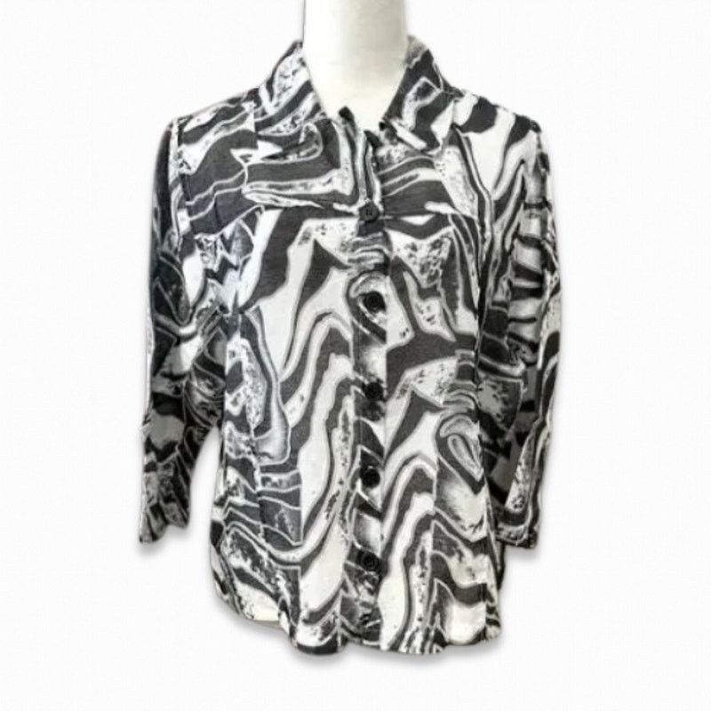 Other Toni Morgan Trucker Jacket Waist Length Button Front Gray M Size M / US 6-8 / IT 42-44 - 1 Thumbnail