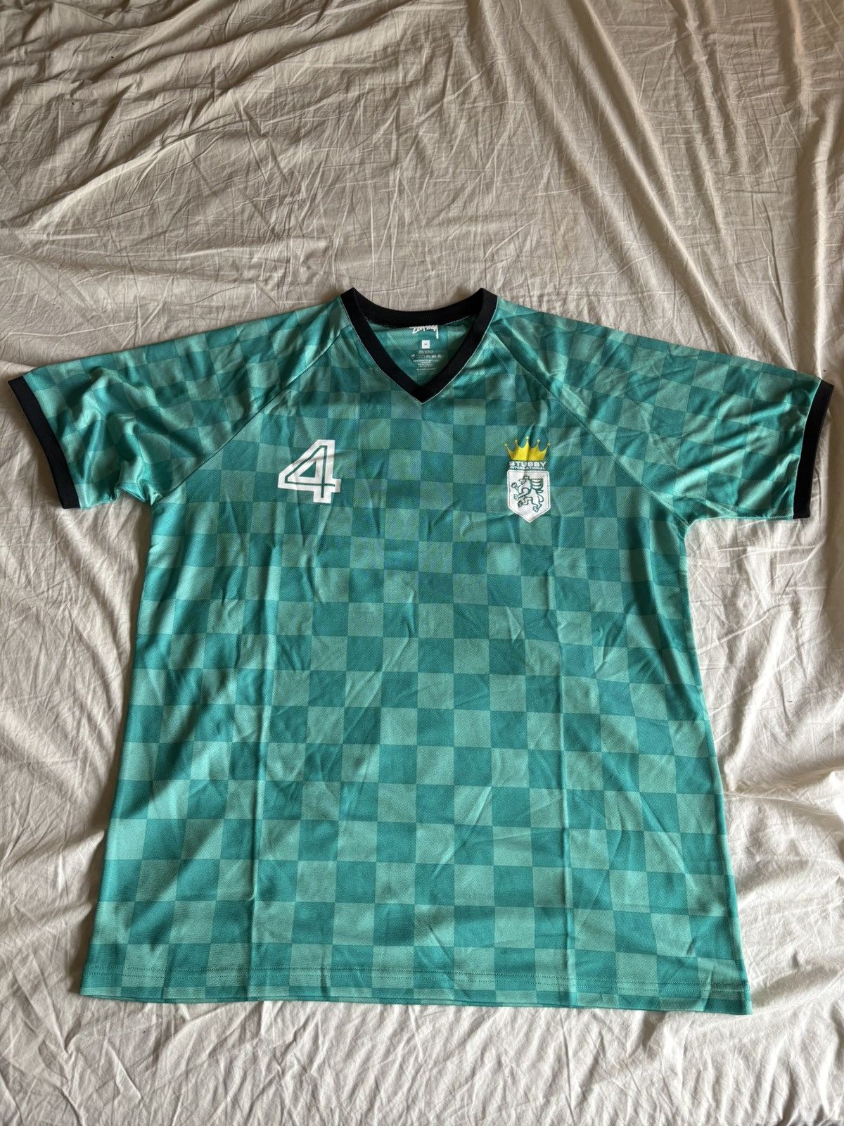 Stussy Stussy Cropped Mesh Logo Football Jersey SU24 | Grailed