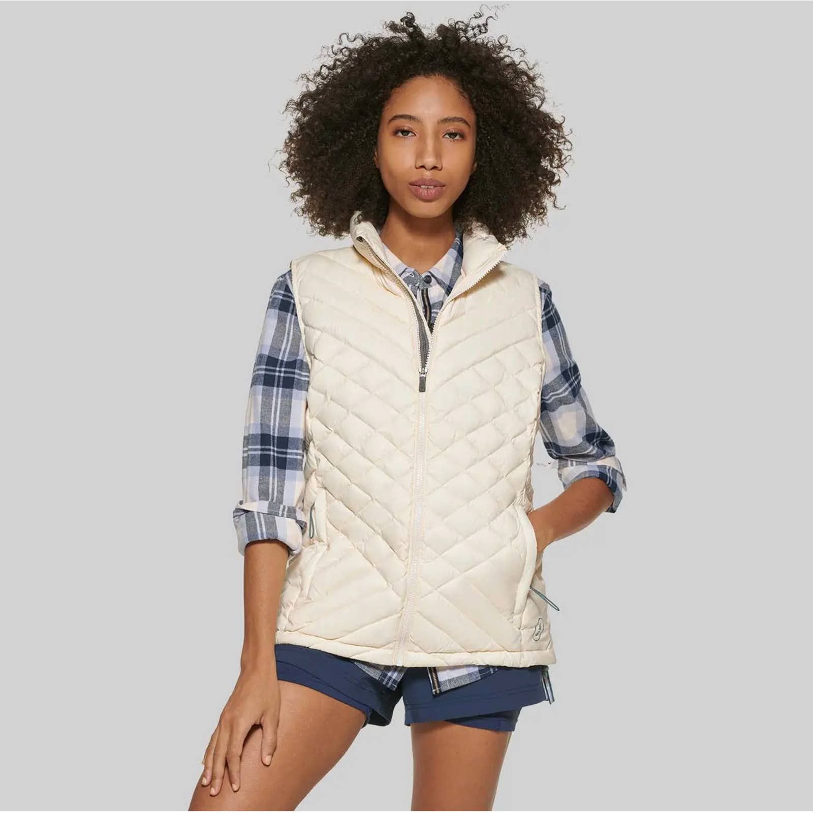 Bass Outdoor Women's Glacier Hooded Hiking Jacket Blue Size X-Large