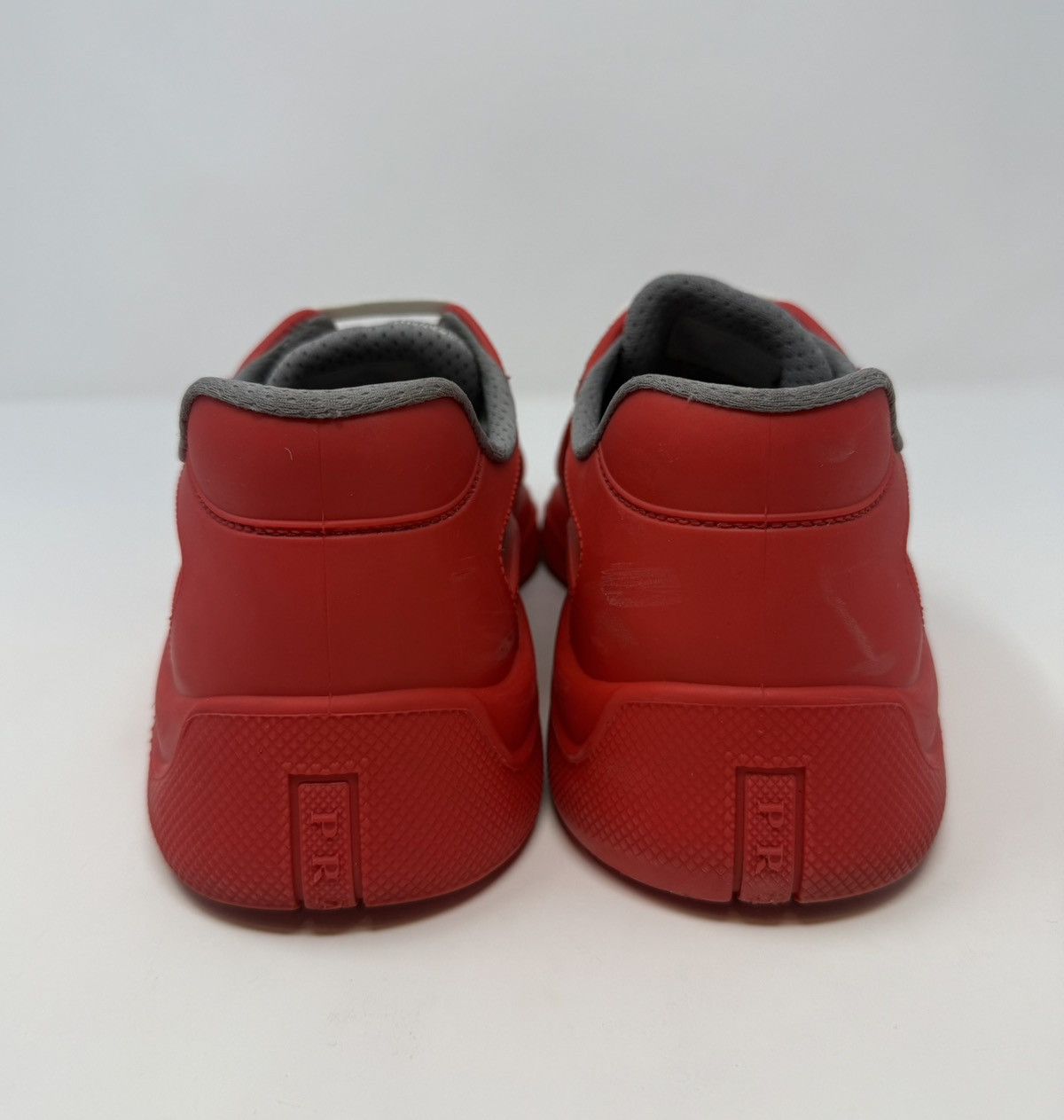 Prada Prada Americas Cup Rubber Sneaker Red Size US 8 / EU 41 - 5 Thumbnail