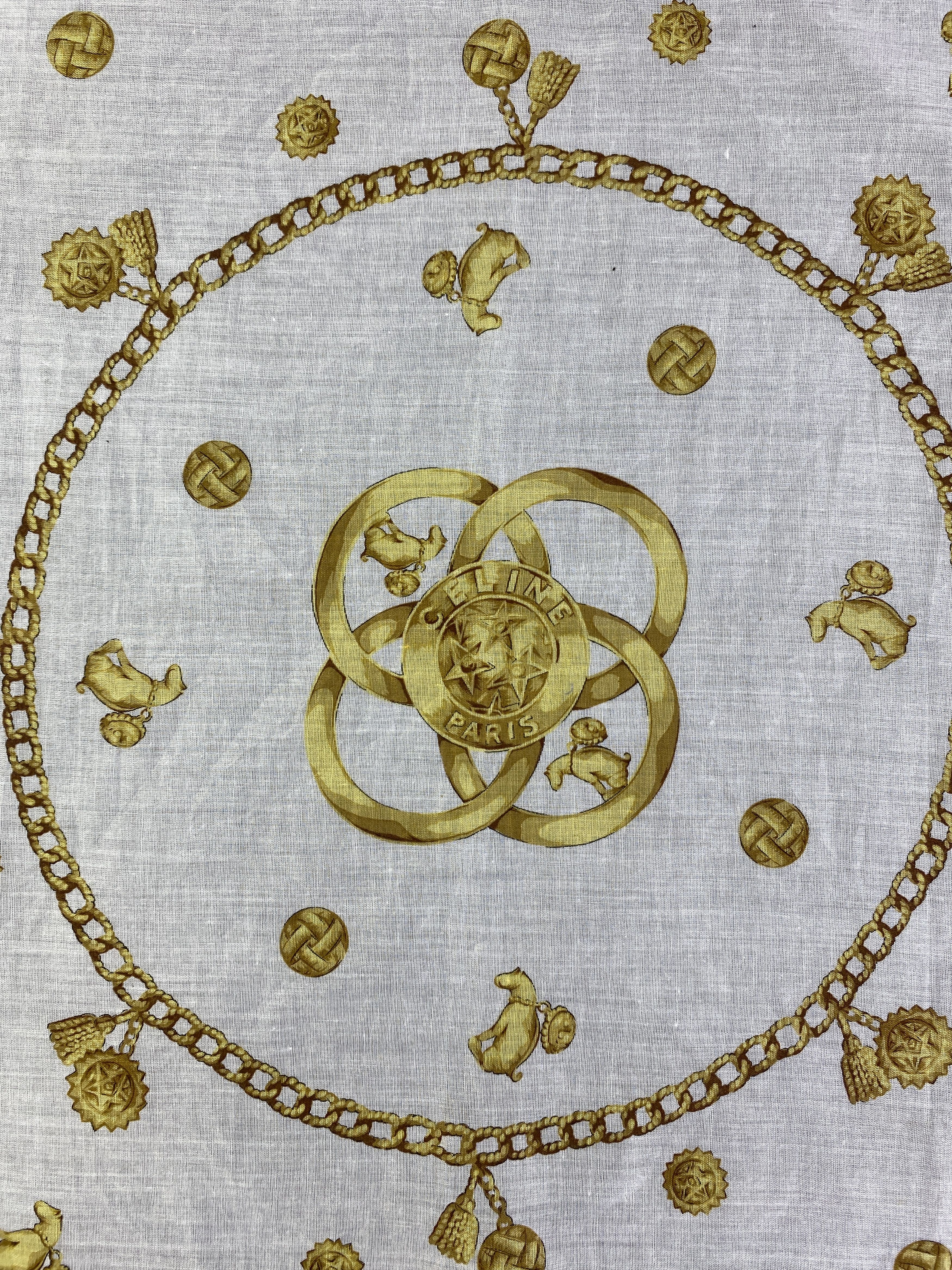 Celine Vintage Celine Handkerchief / Neckerchief KT0018 Size ONE SIZE - 8 Thumbnail