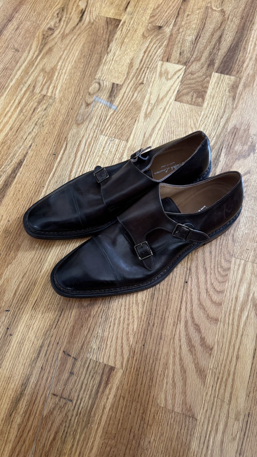 Ralph Lauren Purple Label Ralph Lauren Purple Label Double Monk Leather Shoes 11.5 Size US 11.5 / EU 44-45 - 1 Thumbnail